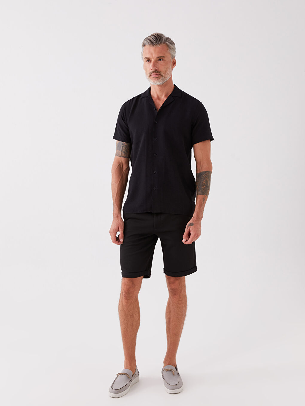 Regular Fit Short Sleeve Men's Shirt-2