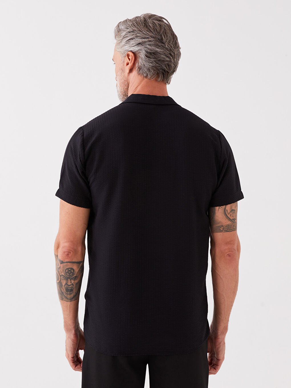 Regular Fit Short Sleeve Men's Shirt-4