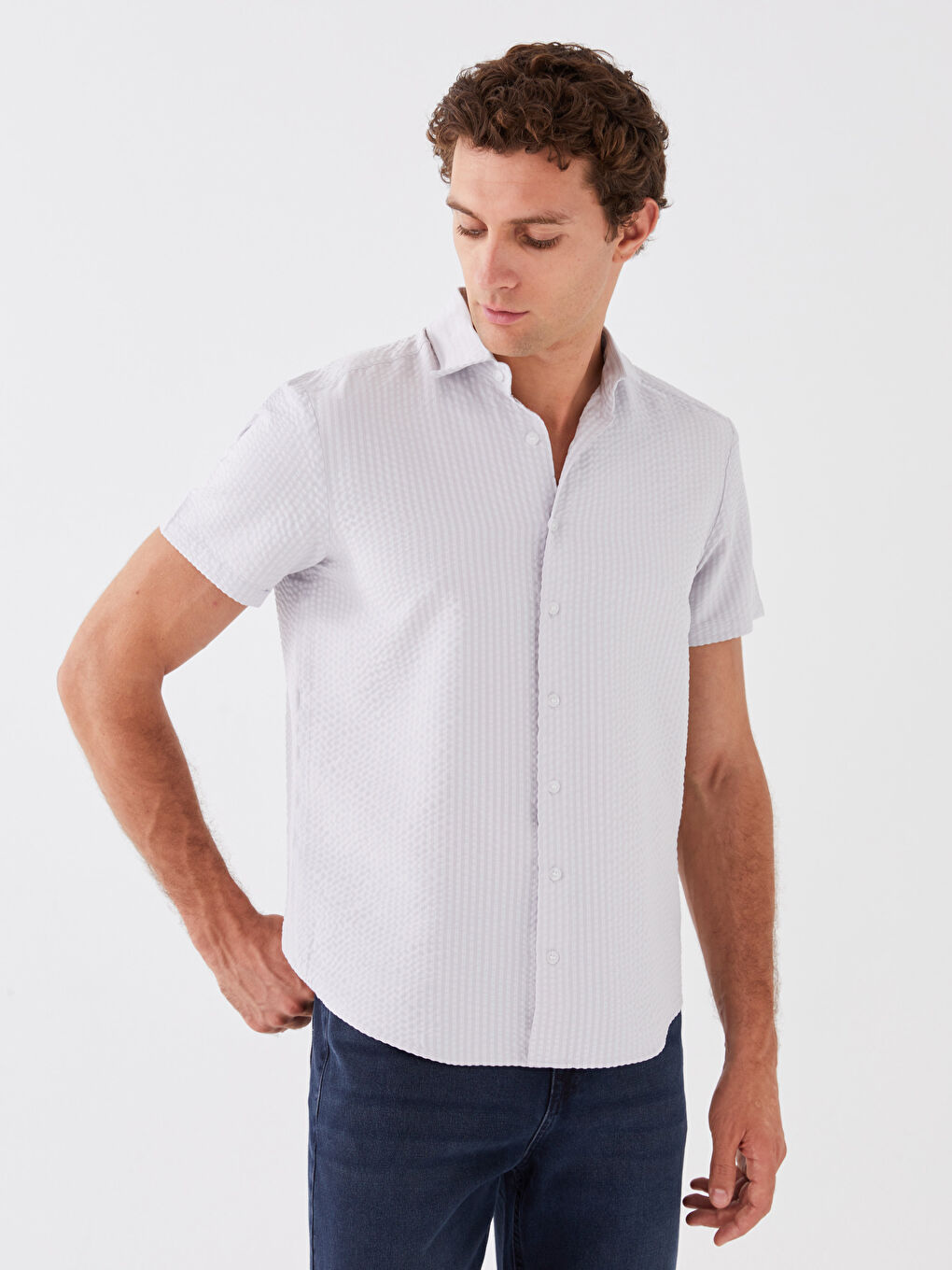 SOUTHBLUE Regular Fit Short Sleeve Men's Shirt -S3J189Z8-QNB