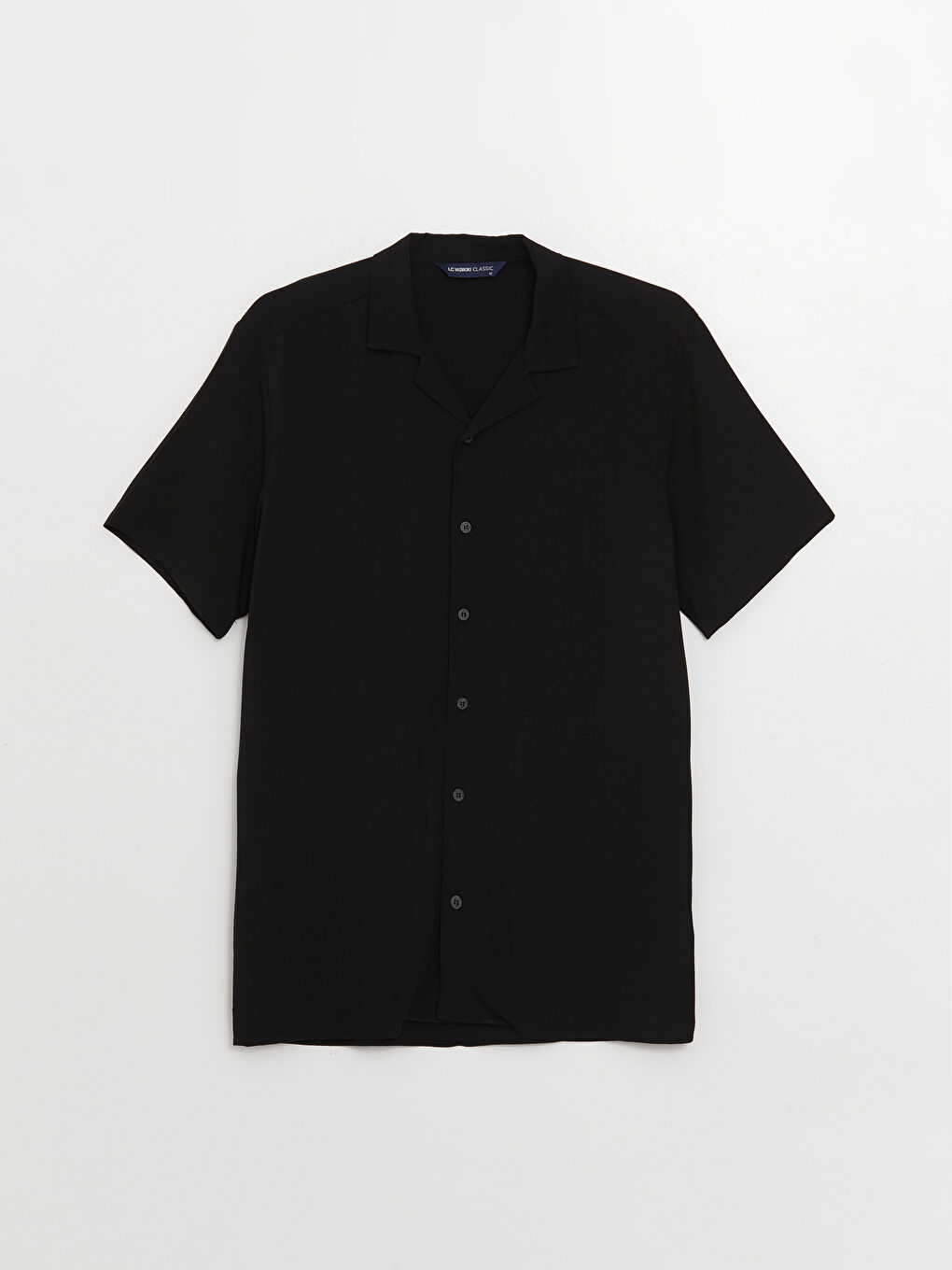 Regular Fit Short Sleeve Viscose Men's Shirt-5