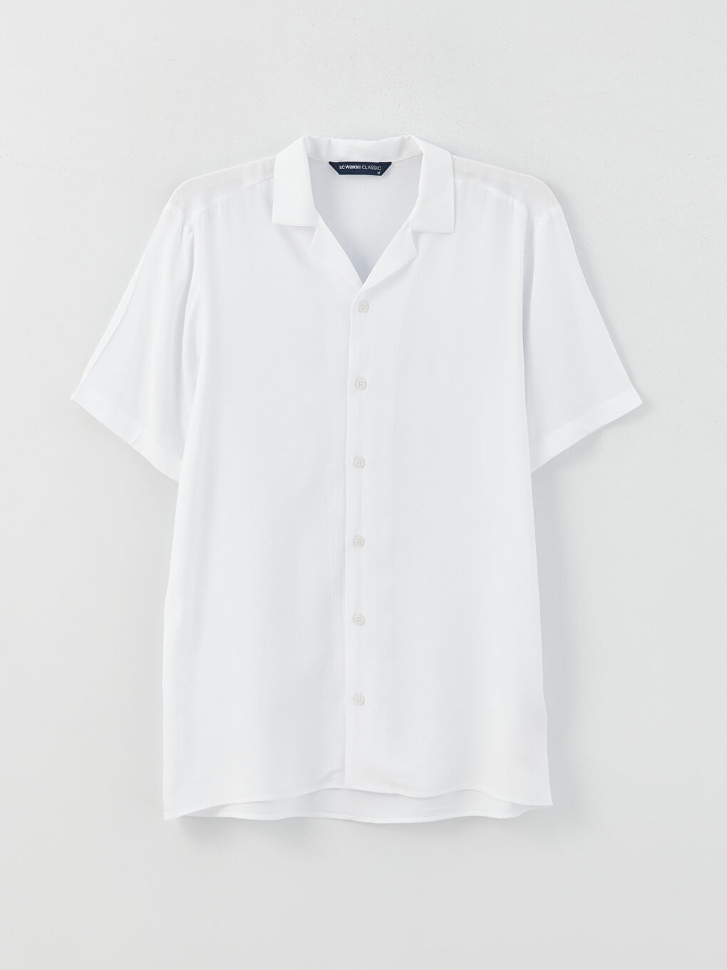 Regular Fit Short Sleeve Viscose Men's Shirt-5