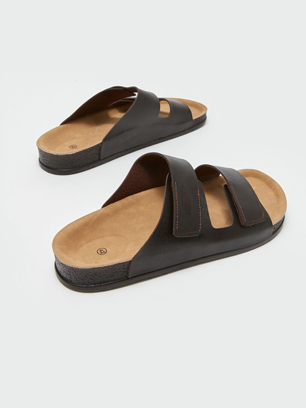 Ерлерге арналған жасанды былғары қос баулы слайдерлер-4