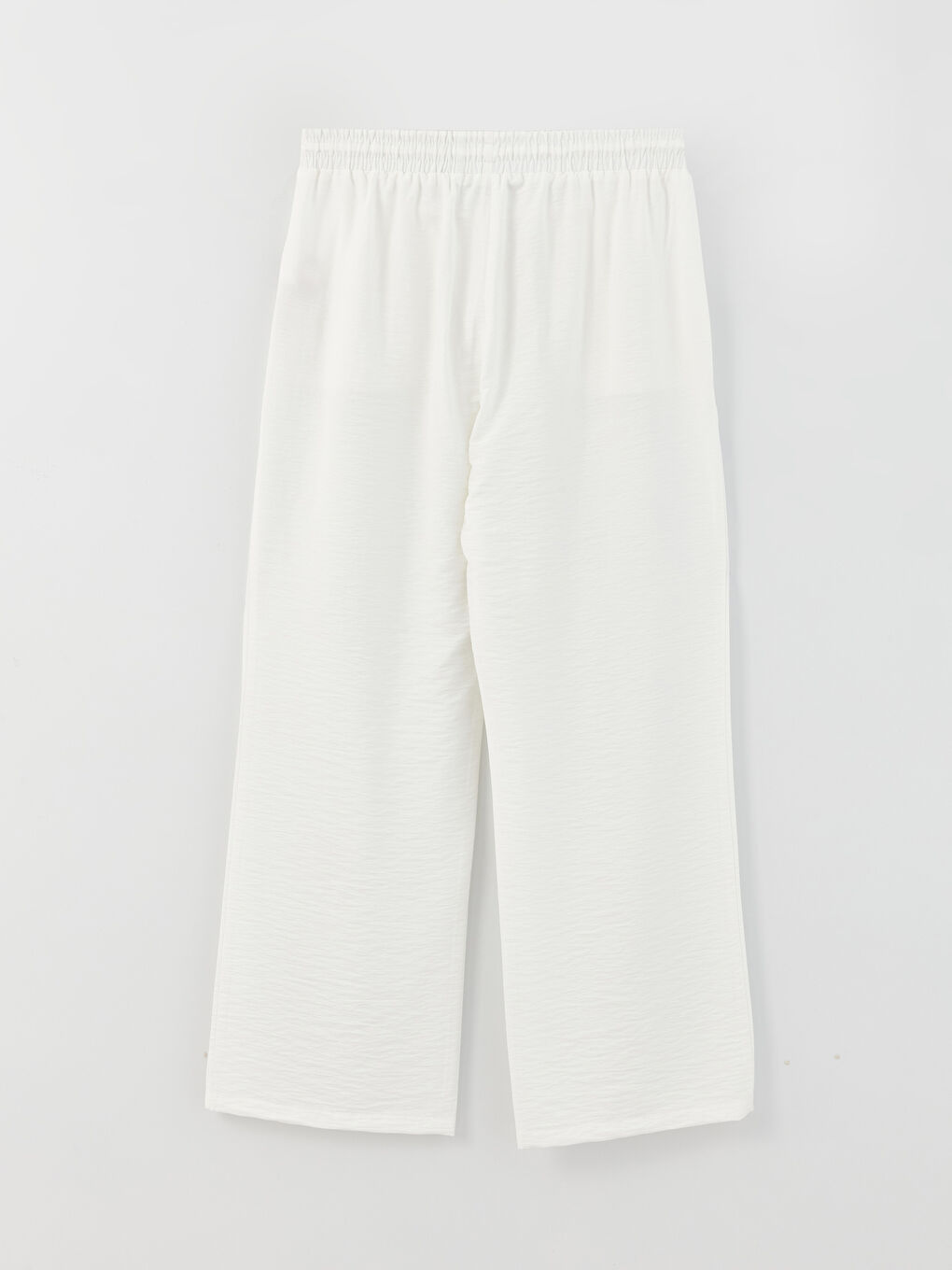 Ekru Beli Lastikli Rahat Kalıp Hamile Pantolon-1