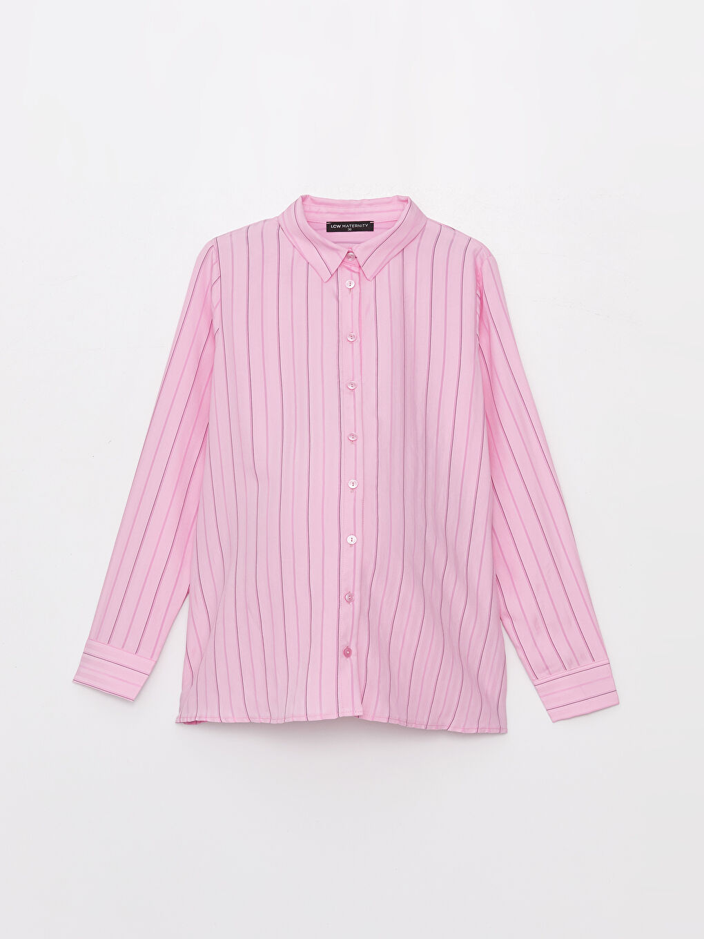 Striped Long Sleeve Maternity Shirt -S3J386Z8-LHK