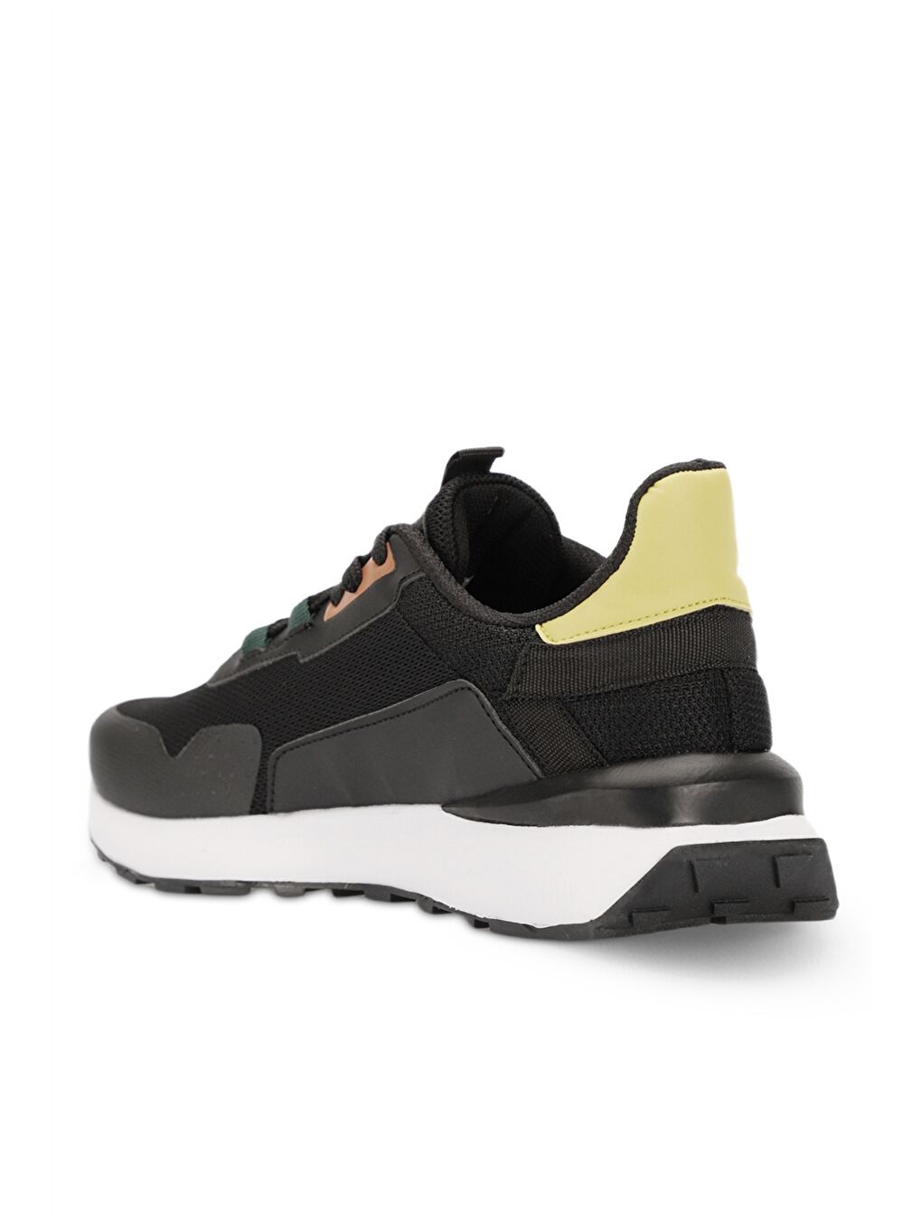 Siyah Bağcıklı Renk Bloklu Erkek Aktif Spor Ayakkabı-2