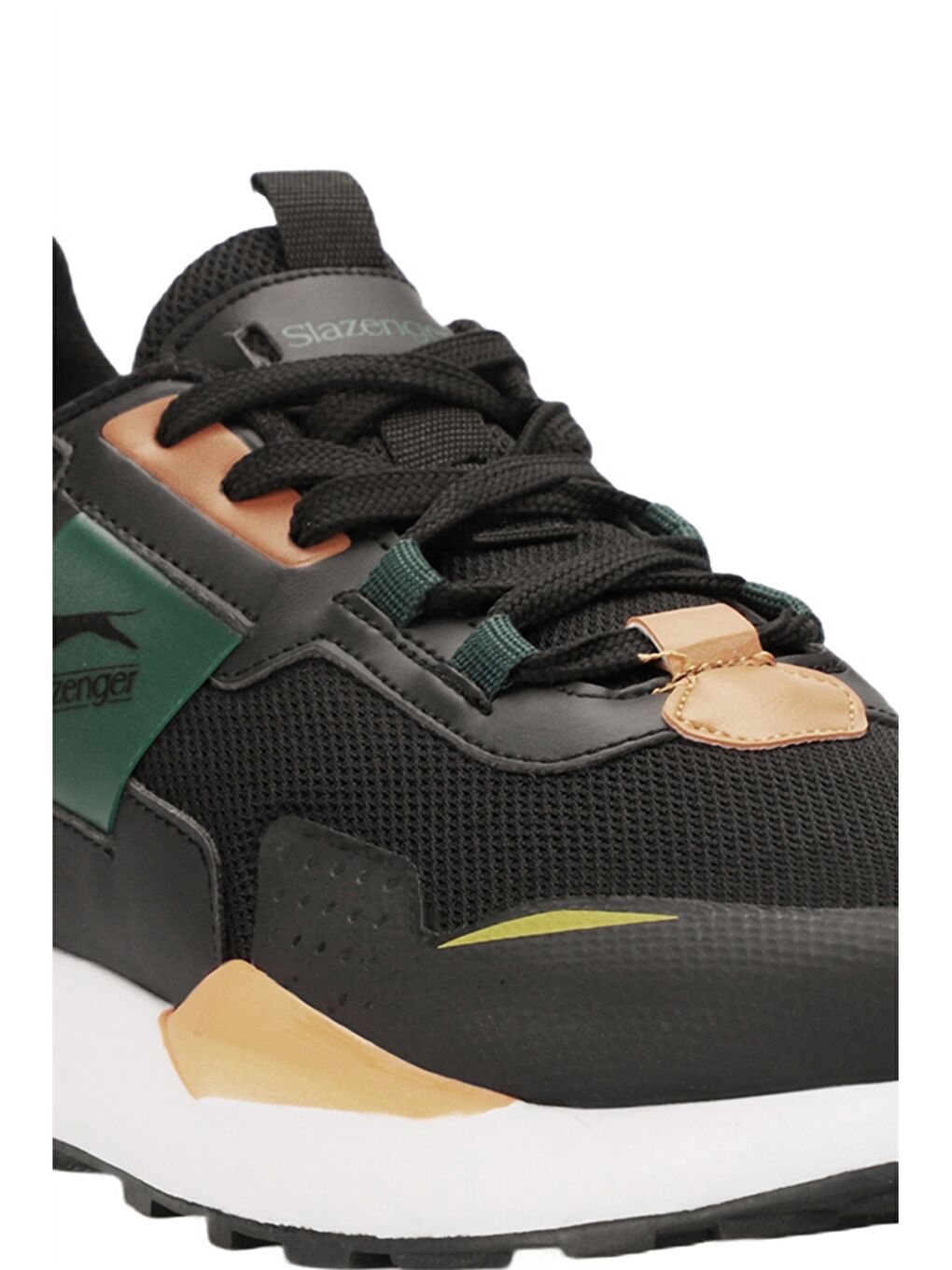 Siyah Bağcıklı Renk Bloklu Erkek Aktif Spor Ayakkabı-3