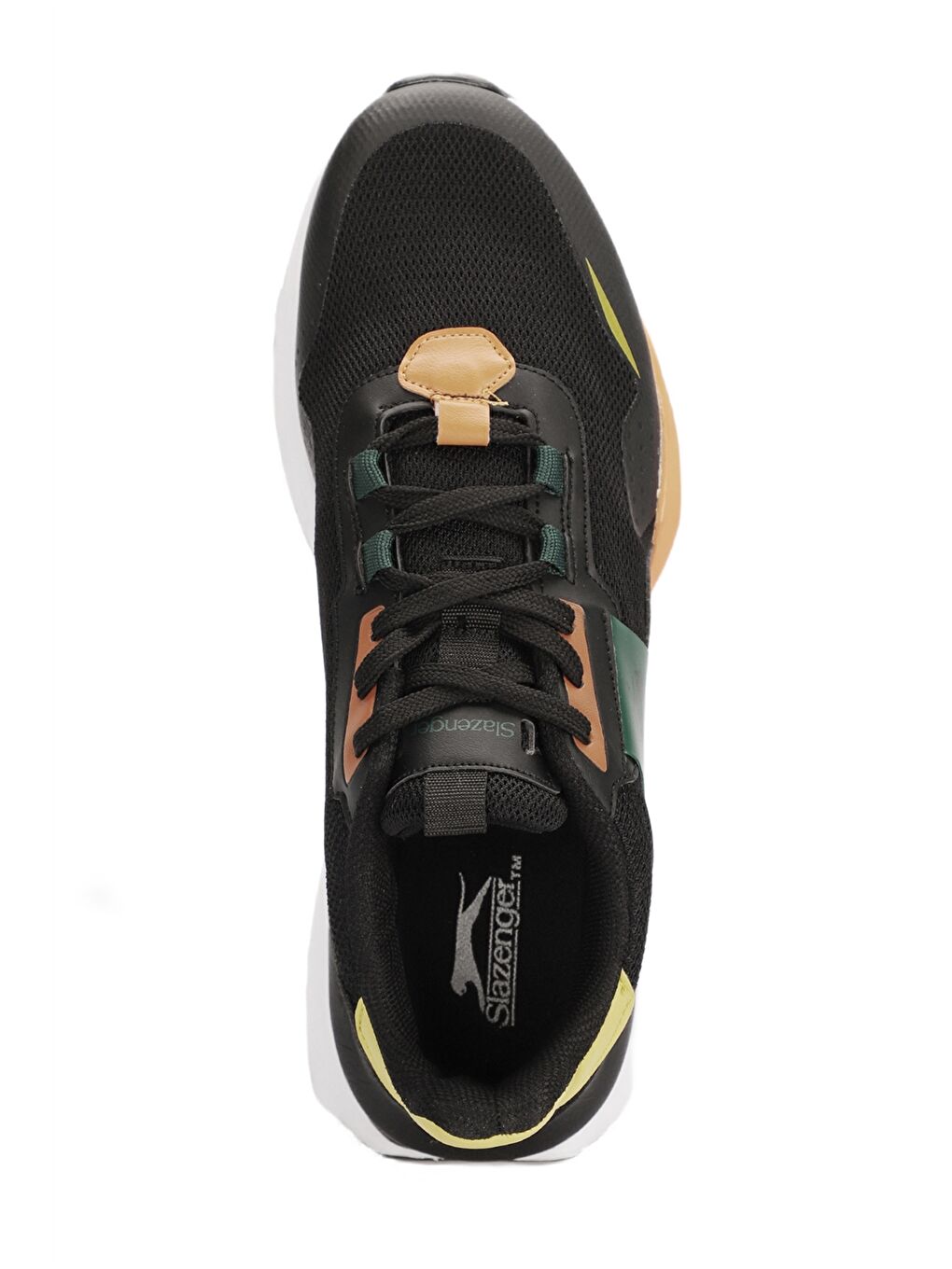 Siyah Bağcıklı Renk Bloklu Erkek Aktif Spor Ayakkabı-4