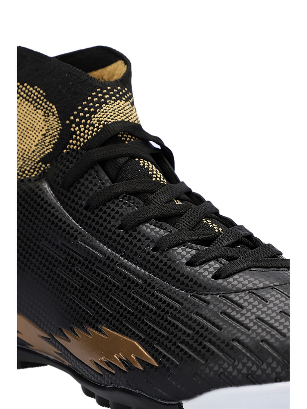 Siyah Baskılı Bağcıklı Erkek Krampon-3