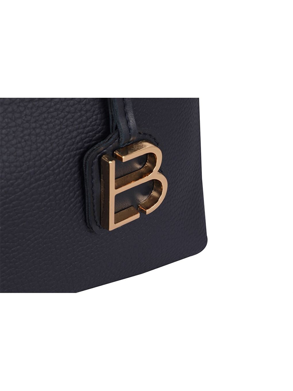 Lacivert Deri Görünümlü Kadın Tote Çanta-7