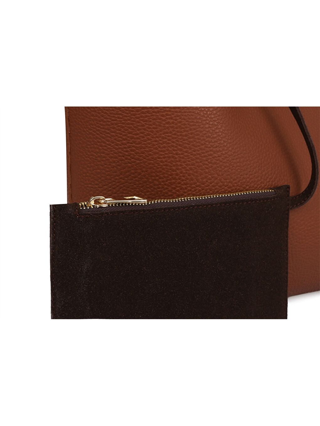 Kahverengi Deri Görünümlü Kadın Tote Çanta-9