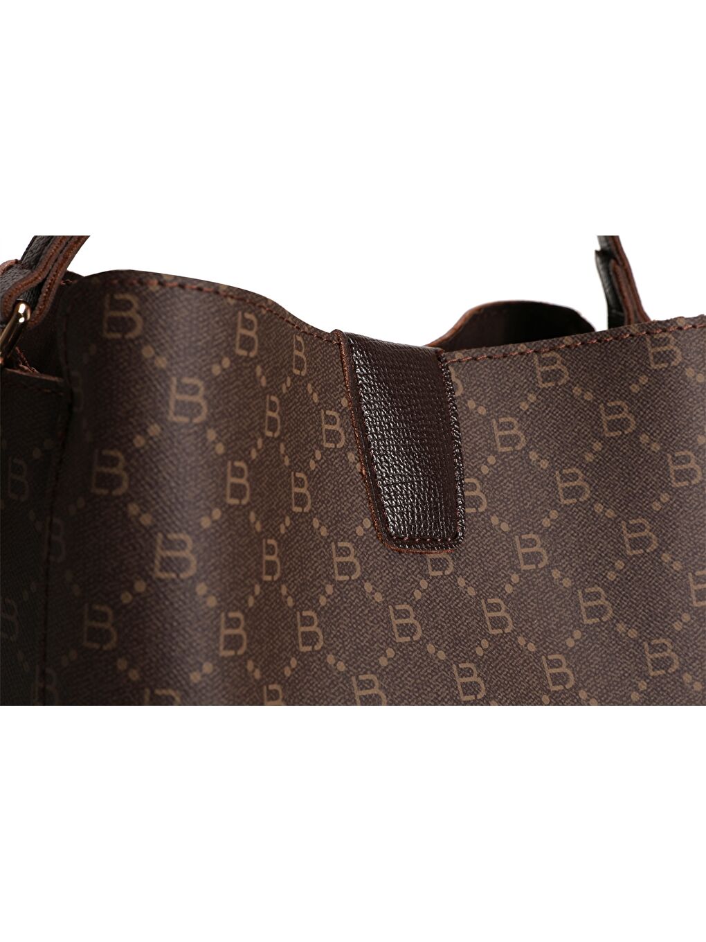 Kahverengi Deri Görünümlü Kadın Omuz Çantası-5