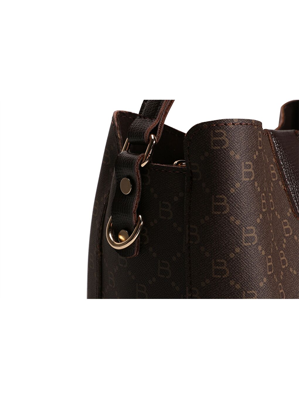 Kahverengi Deri Görünümlü Kadın Omuz Çantası-6