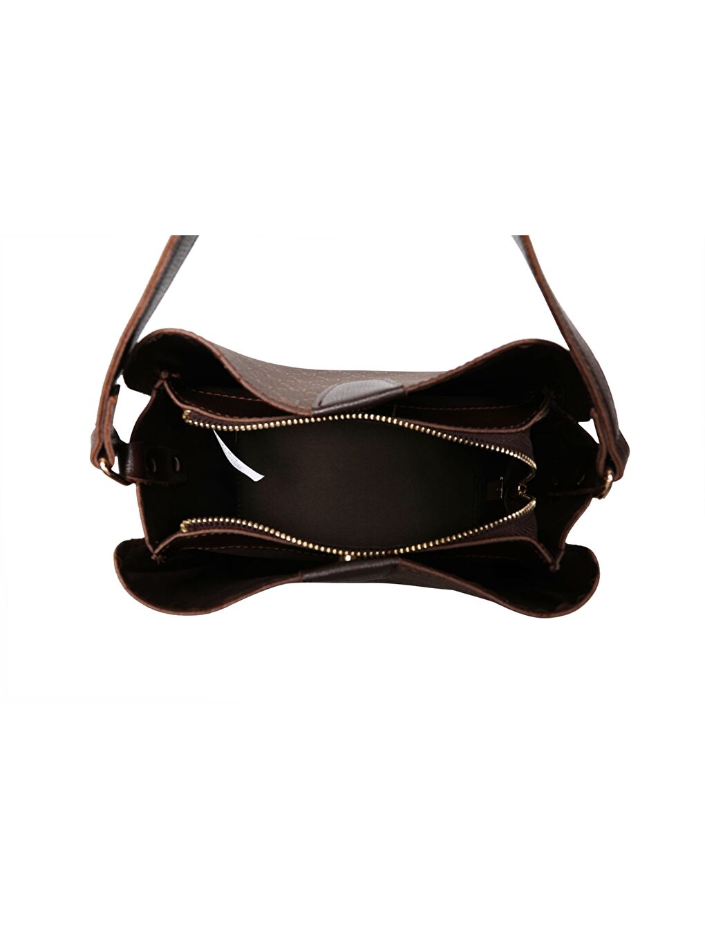 Kahverengi Deri Görünümlü Kadın Omuz Çantası-7