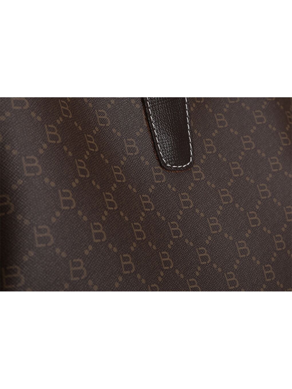 Kahverengi Deri Görünümlü Baskılı Kadın Omuz Çantası-4