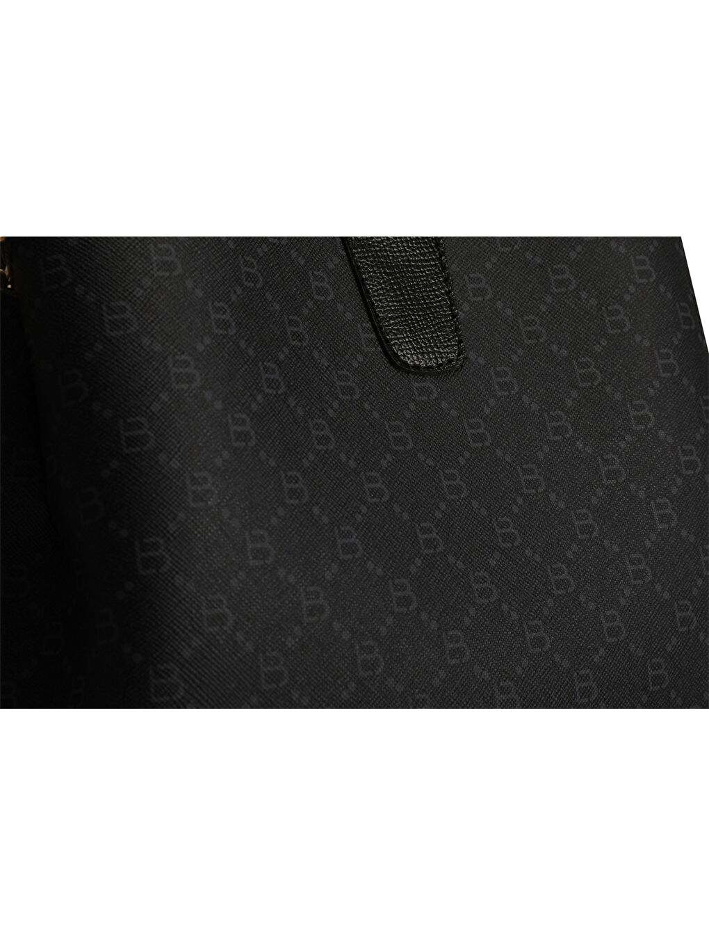 Siyah Deri Görünümlü Baskılı Kadın Omuz Çantası-3