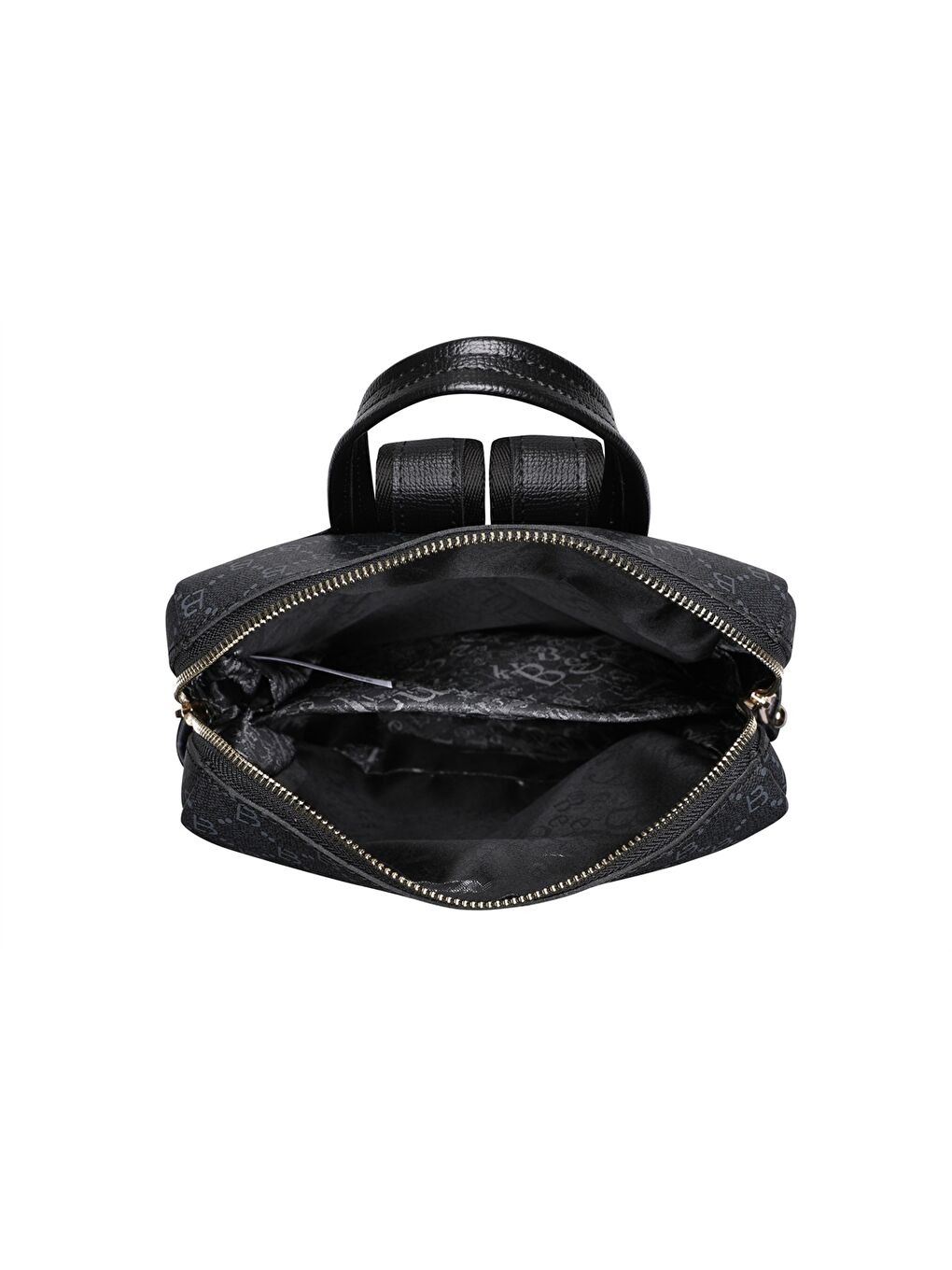 Siyah Desenli Kadın Sırt Çantası-5