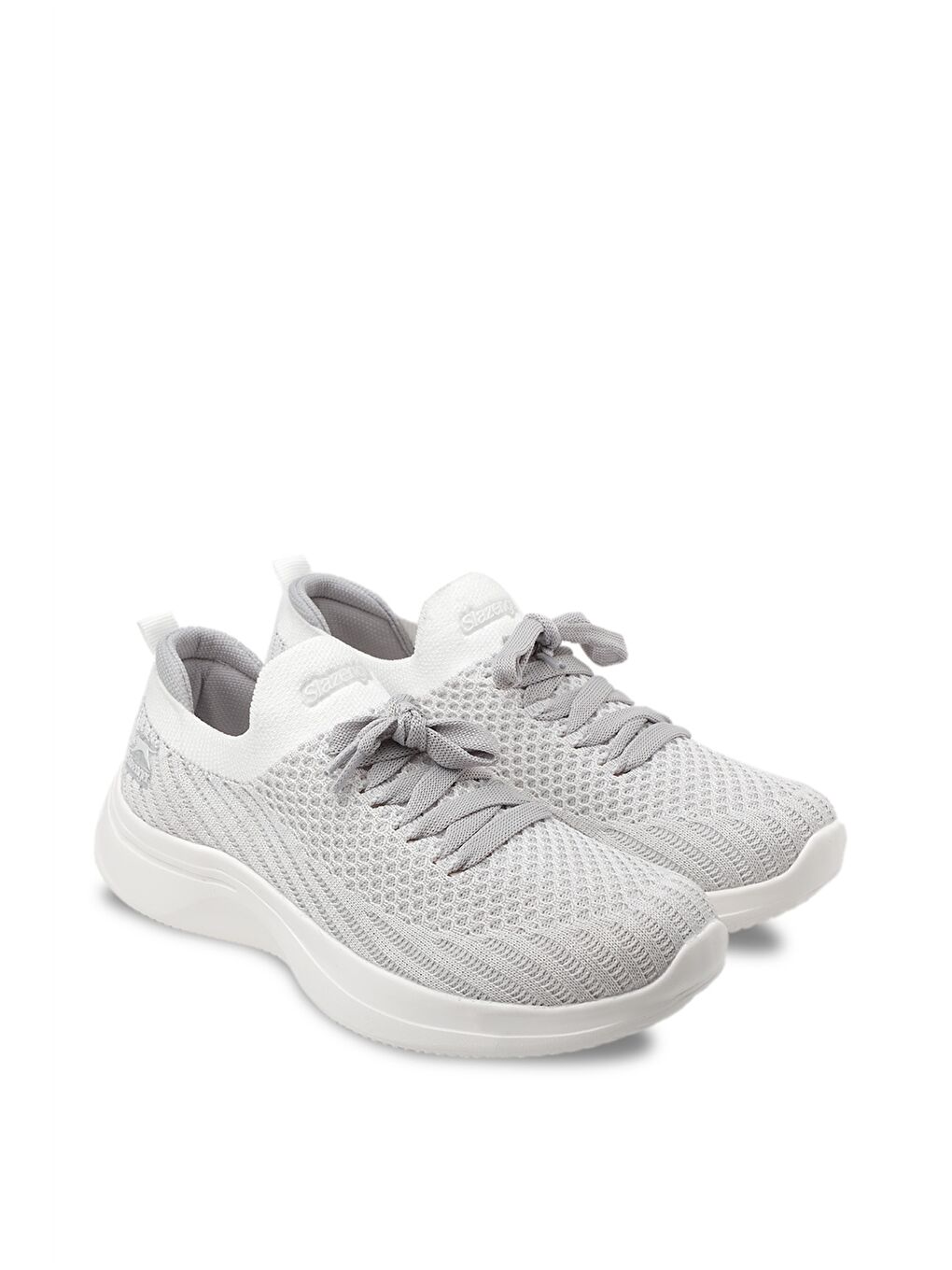 Gri Bağcıklı Kadın Aktif Spor Ayakkabı