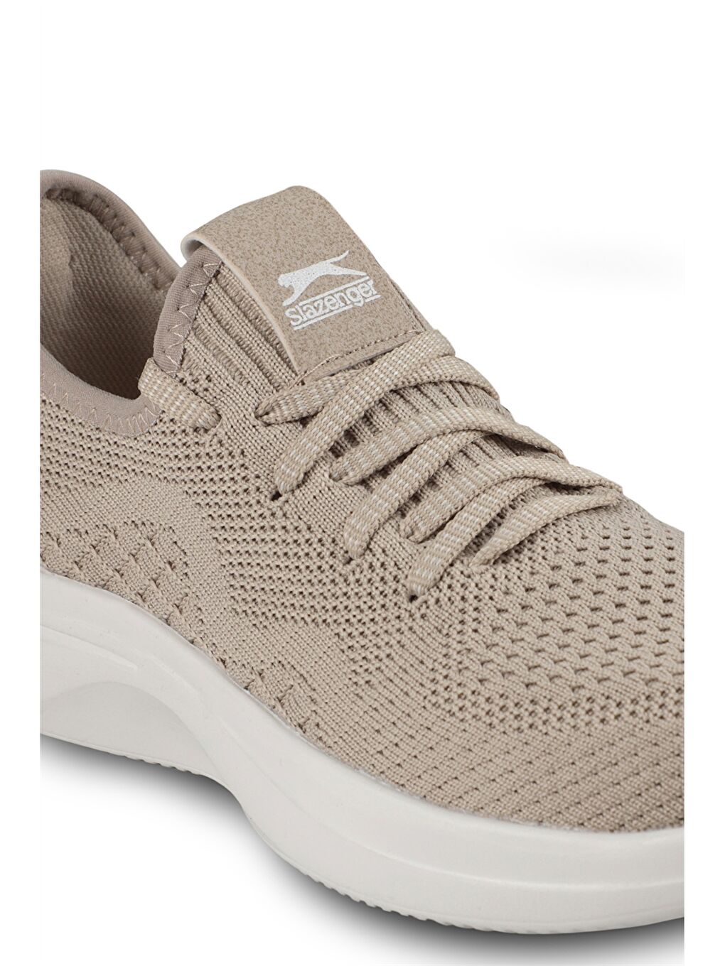 Bej Bağcıklı Kadın Aktif Spor Ayakkabı-3