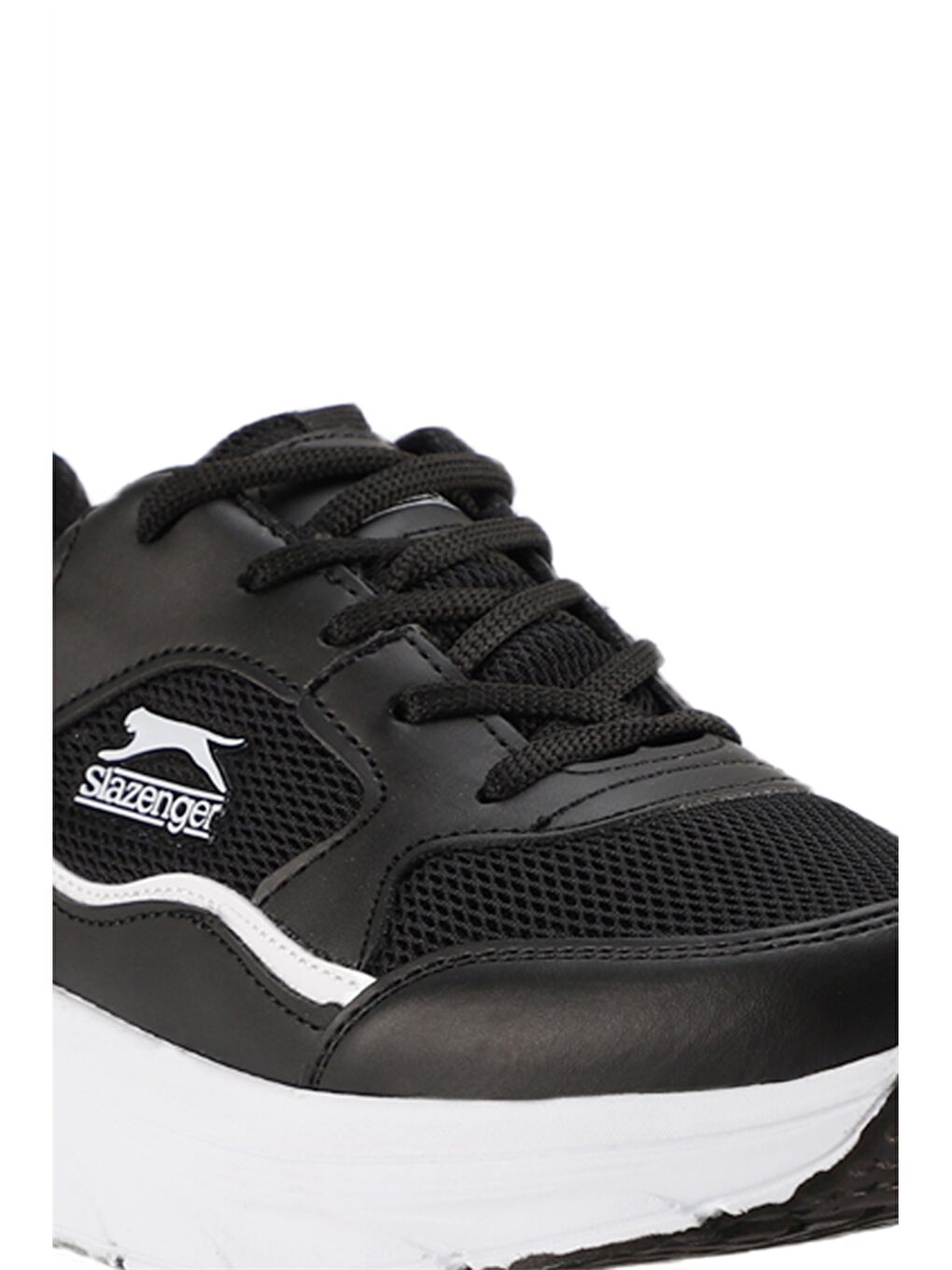 Siyah Baskılı Bağcıklı Kadın Aktif Spor Ayakkabı-3