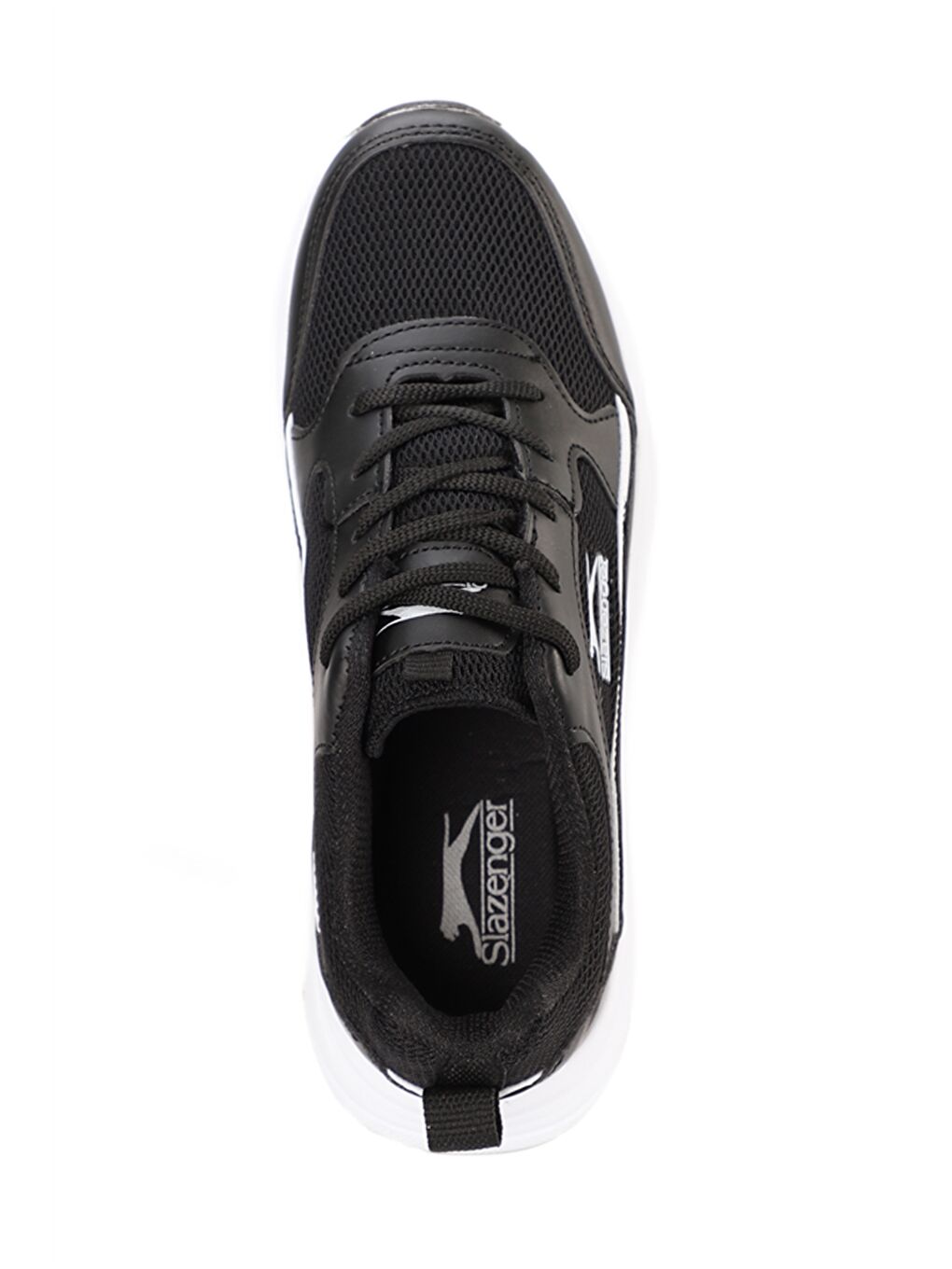 Siyah Baskılı Bağcıklı Kadın Aktif Spor Ayakkabı-4