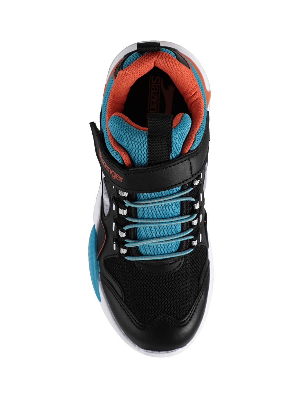 Siyah Bağcıklı ve Cırt Cırtlı Unisex Spor Ayakkabı-4