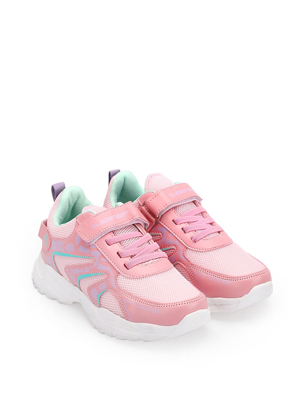 Pembe Cırt Cırtlı Baskılı Unisex Aktif Spor Ayakkabı-1