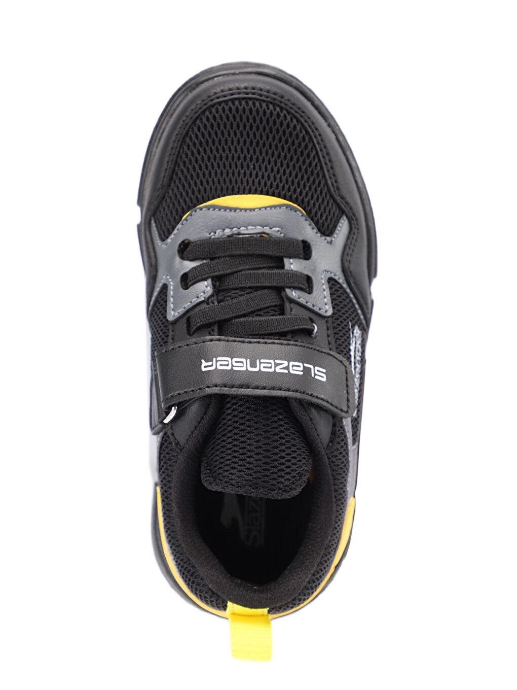 Siyah Cırt Cırtlı Baskılı Unisex Spor Ayakkabı-4