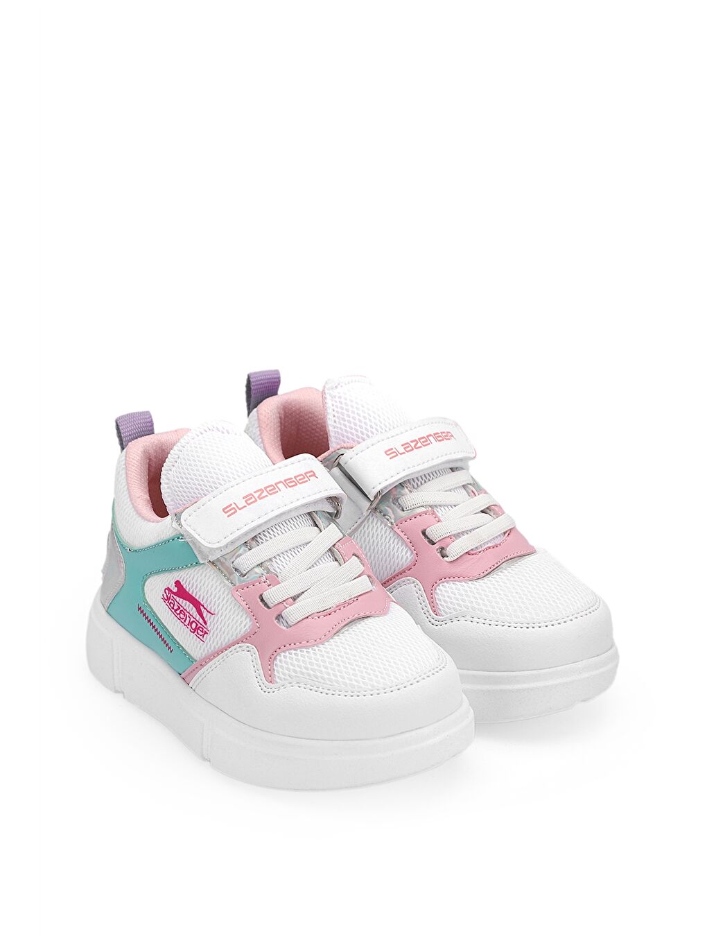 Beyaz Cırt Cırtlı Baskılı Unisex Spor Ayakkabı-1