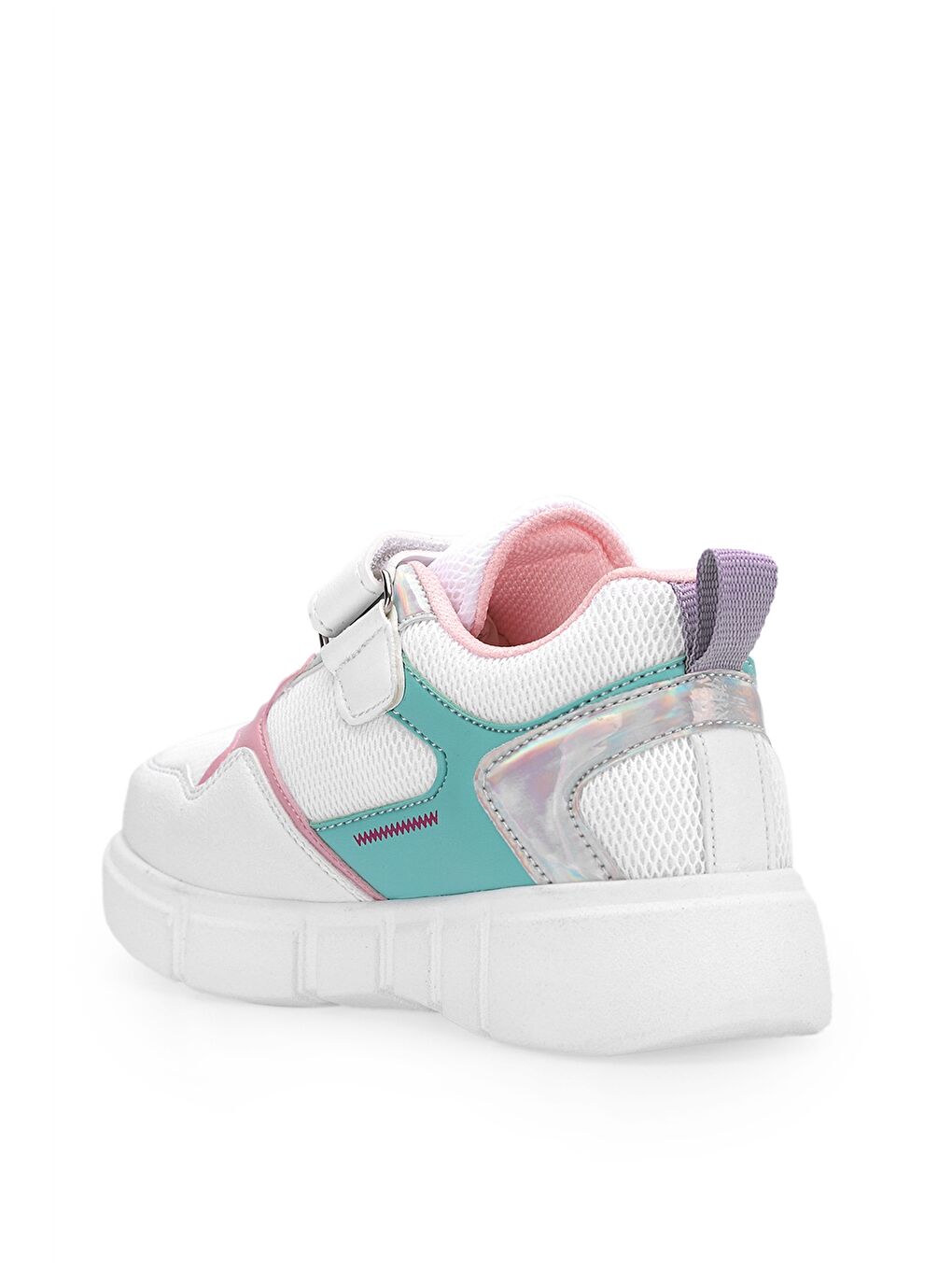 Beyaz Cırt Cırtlı Baskılı Unisex Spor Ayakkabı-2