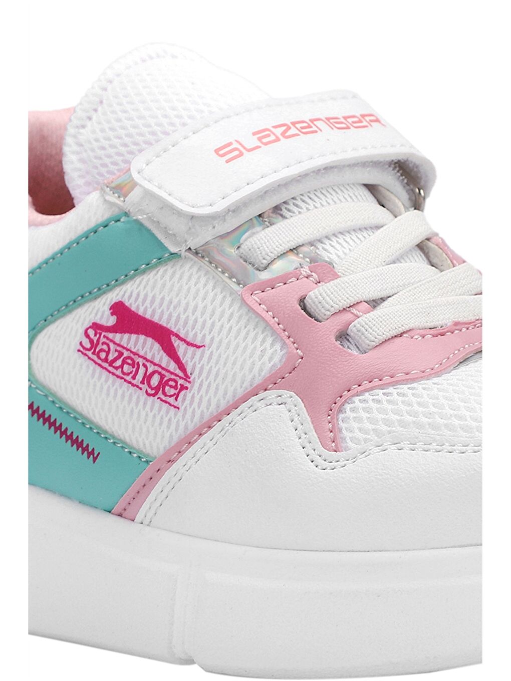 Beyaz Cırt Cırtlı Baskılı Unisex Spor Ayakkabı-3