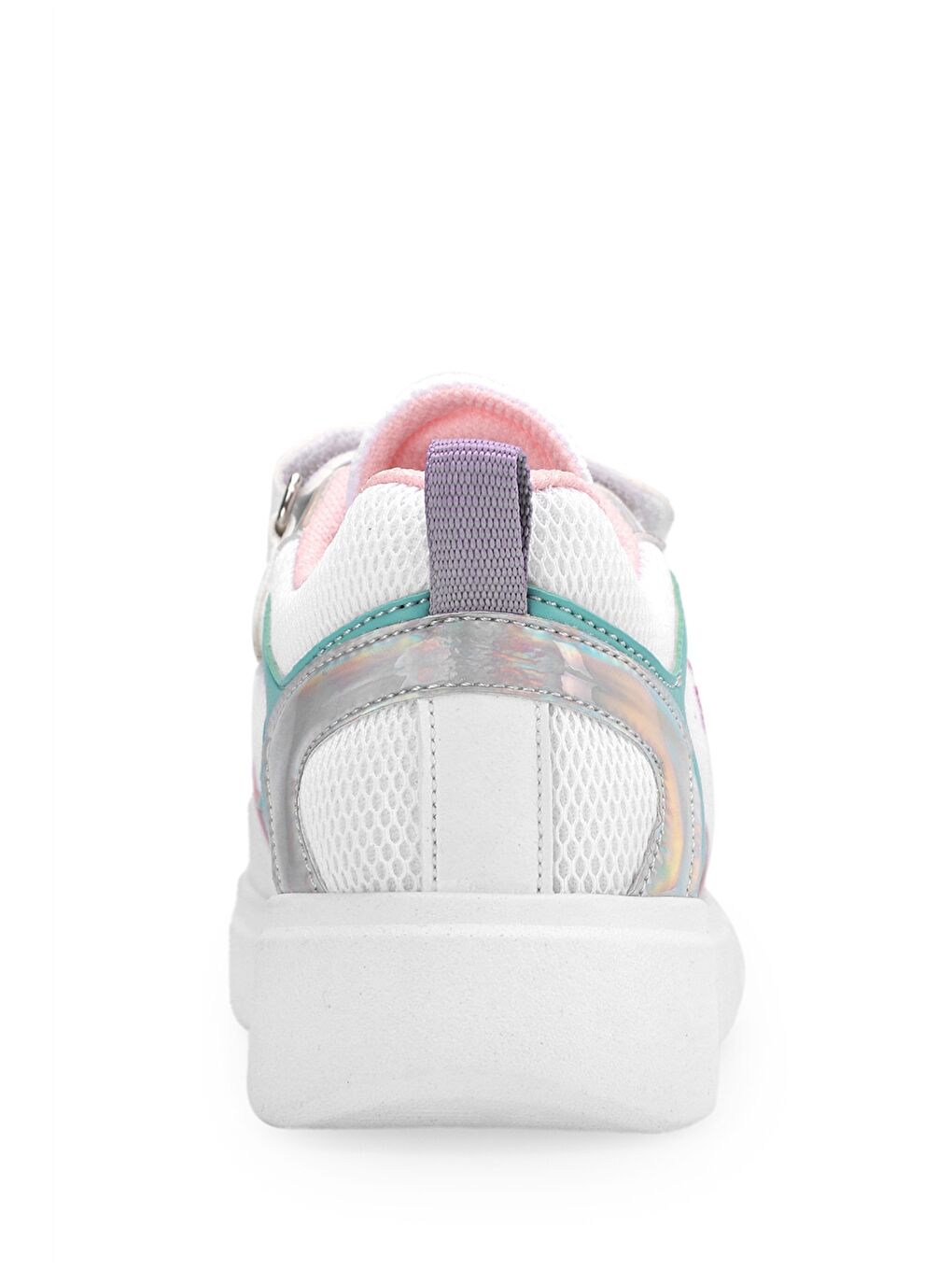 Beyaz Cırt Cırtlı Baskılı Unisex Spor Ayakkabı-5