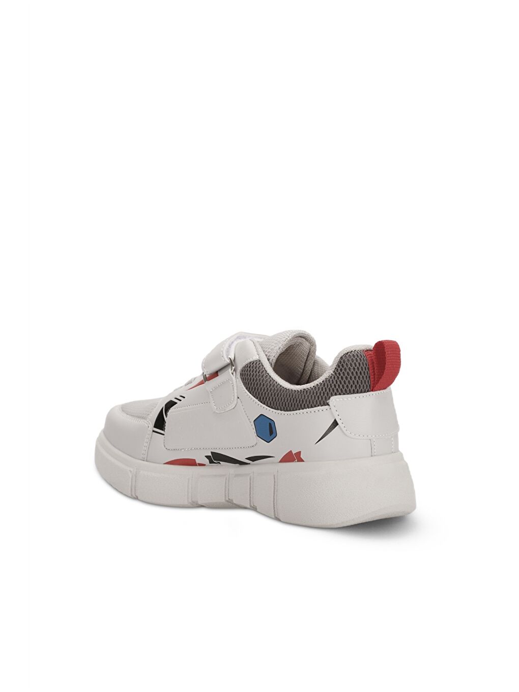 Gri Cırt Cırtlı Kız Çocuk Aktif Spor Ayakkabı-2