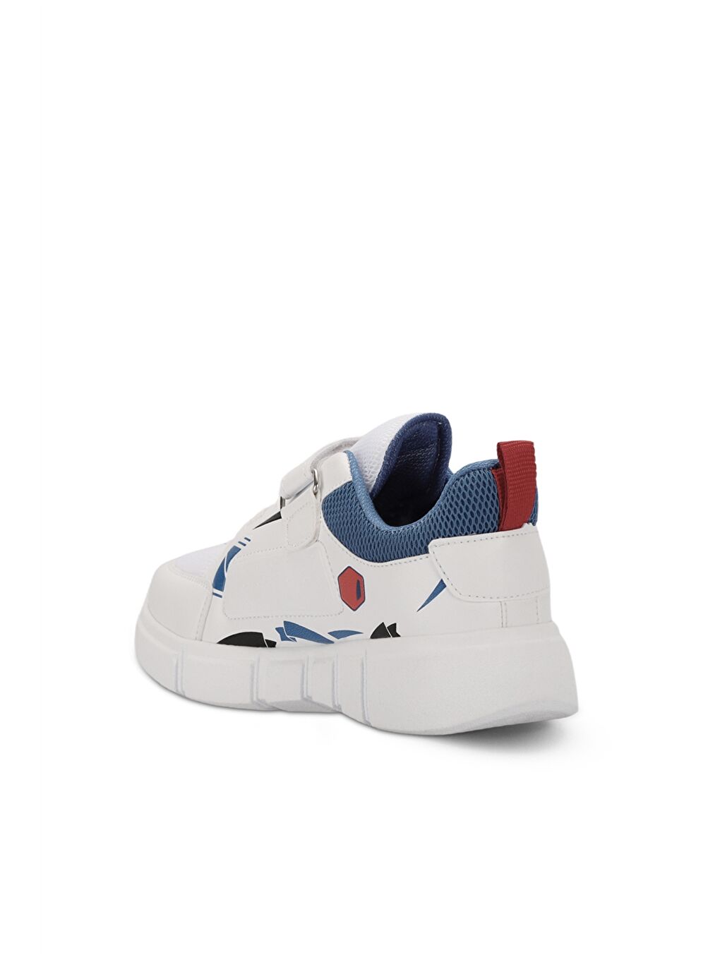 Beyaz Cırt Cırtlı Kız Çocuk Aktif Spor Ayakkabı-2