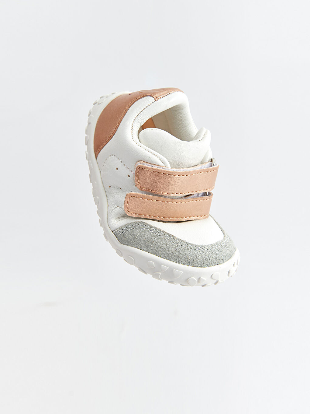 Genuine Leather Velcro Closure Baby Girl Anatomical First Step Shoes-5