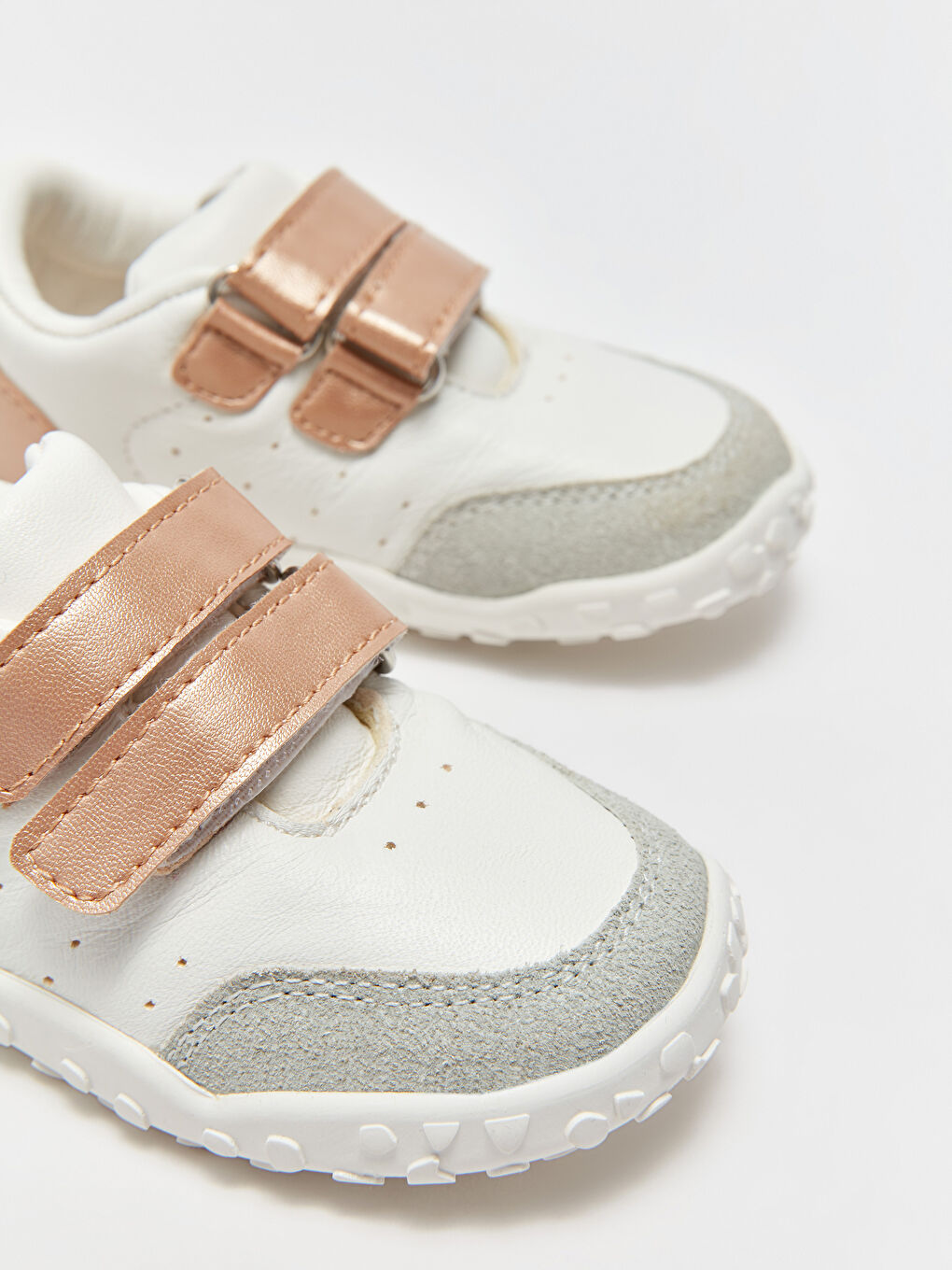 Genuine Leather Velcro Closure Baby Girl Anatomical First Step Shoes-1