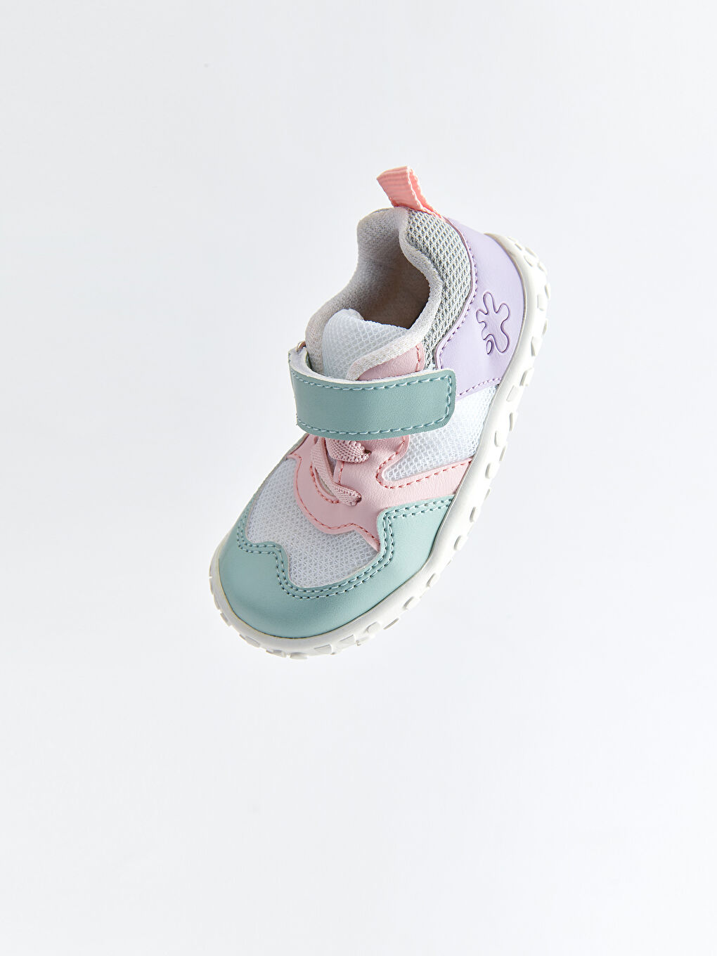 Beyaz Renk Bloklu Anatomik Kız Bebek İlk Adım Ayakkabısı-5