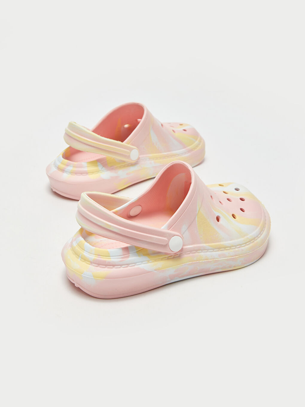 Pembe Batik Desenli Kadın Terlik-4