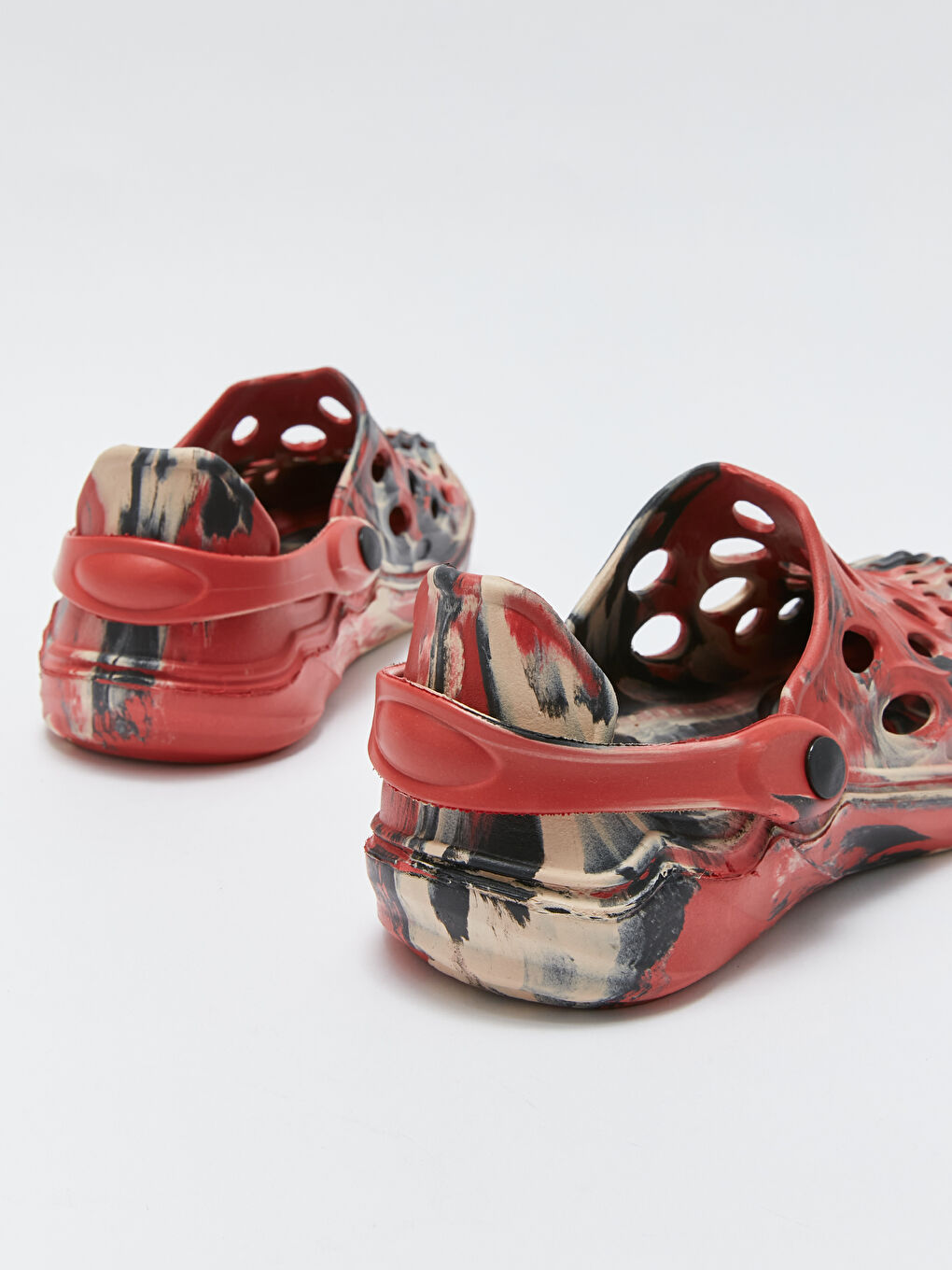 Kırmızı Baskılı Erkek Deniz Ayakkabısı-4