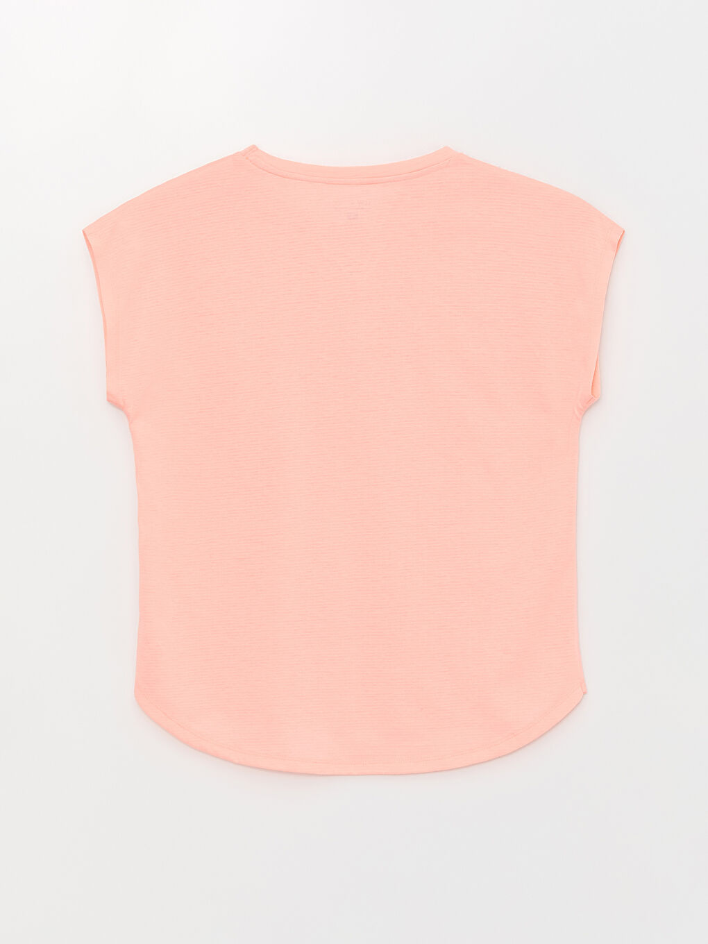 Mercan Bisiklet Yaka Düz Kısa Kollu Kadın Spor Tişört-6