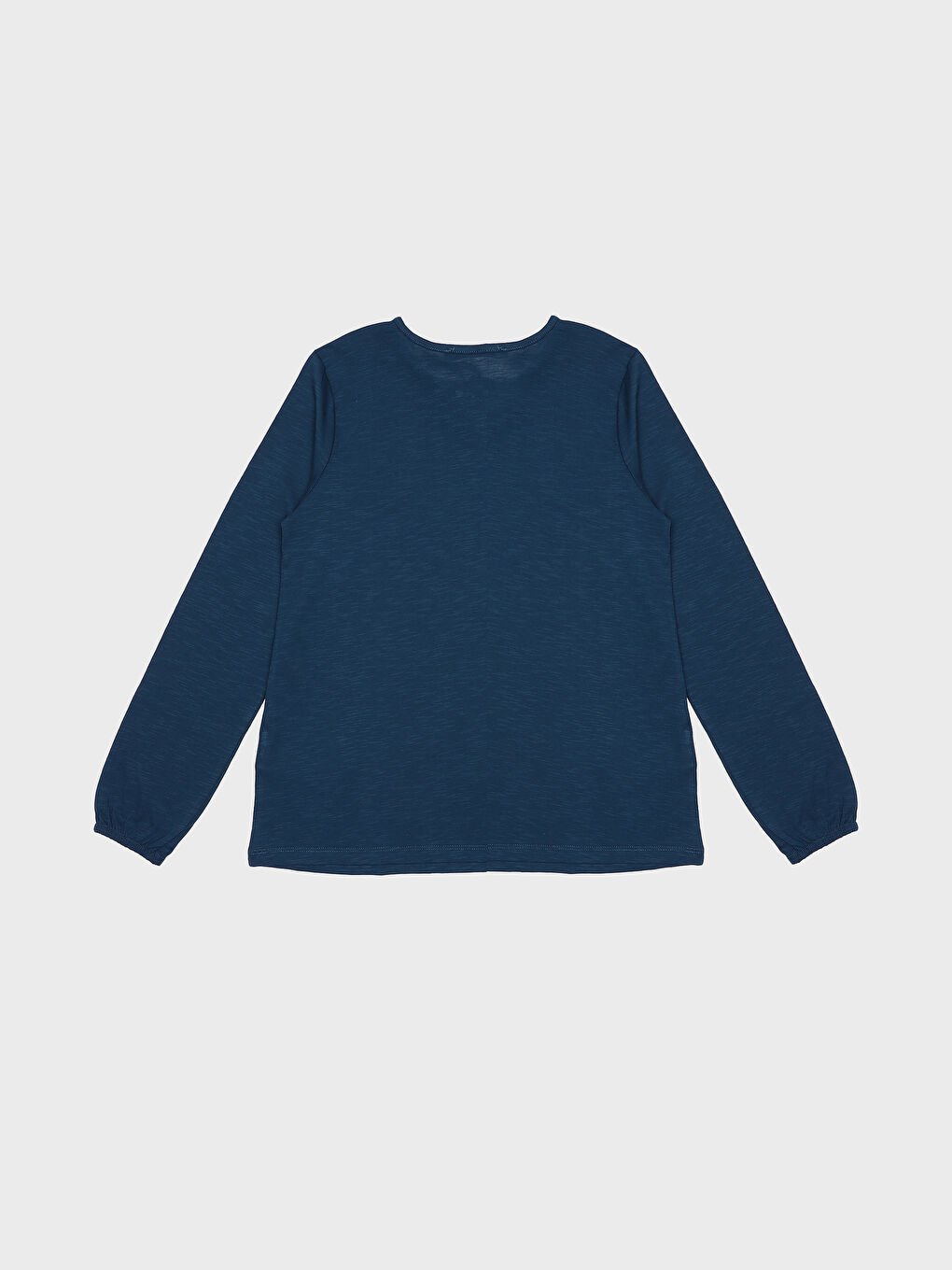 Tie Neck Printed Long Sleeve Women's Blouse-1