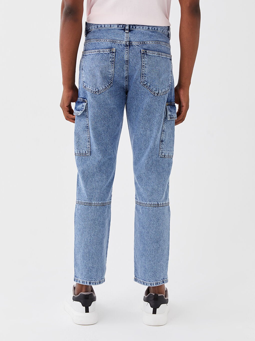 İndigo 700 Straight Fit Erkek Kargo Jean Pantolon-3