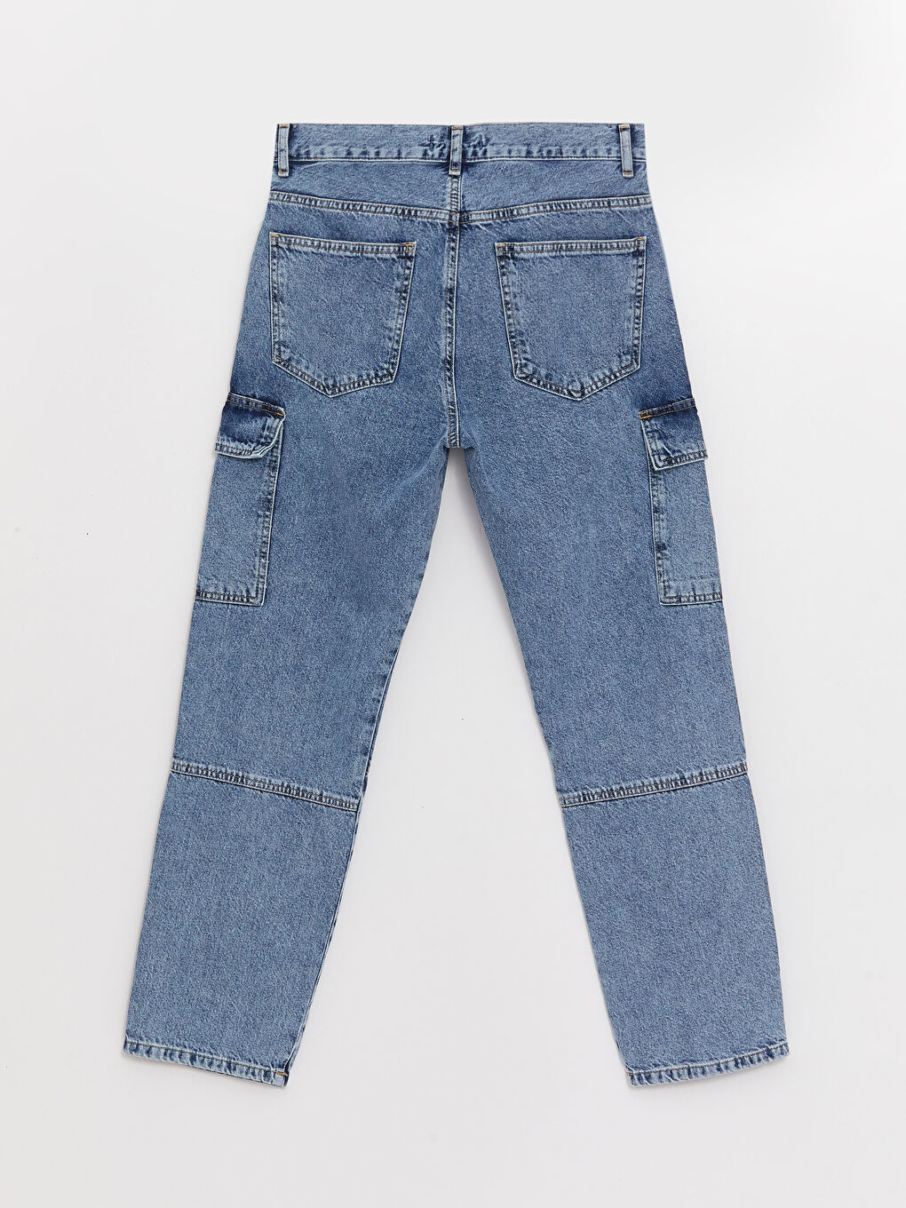 İndigo 700 Straight Fit Erkek Kargo Jean Pantolon-6