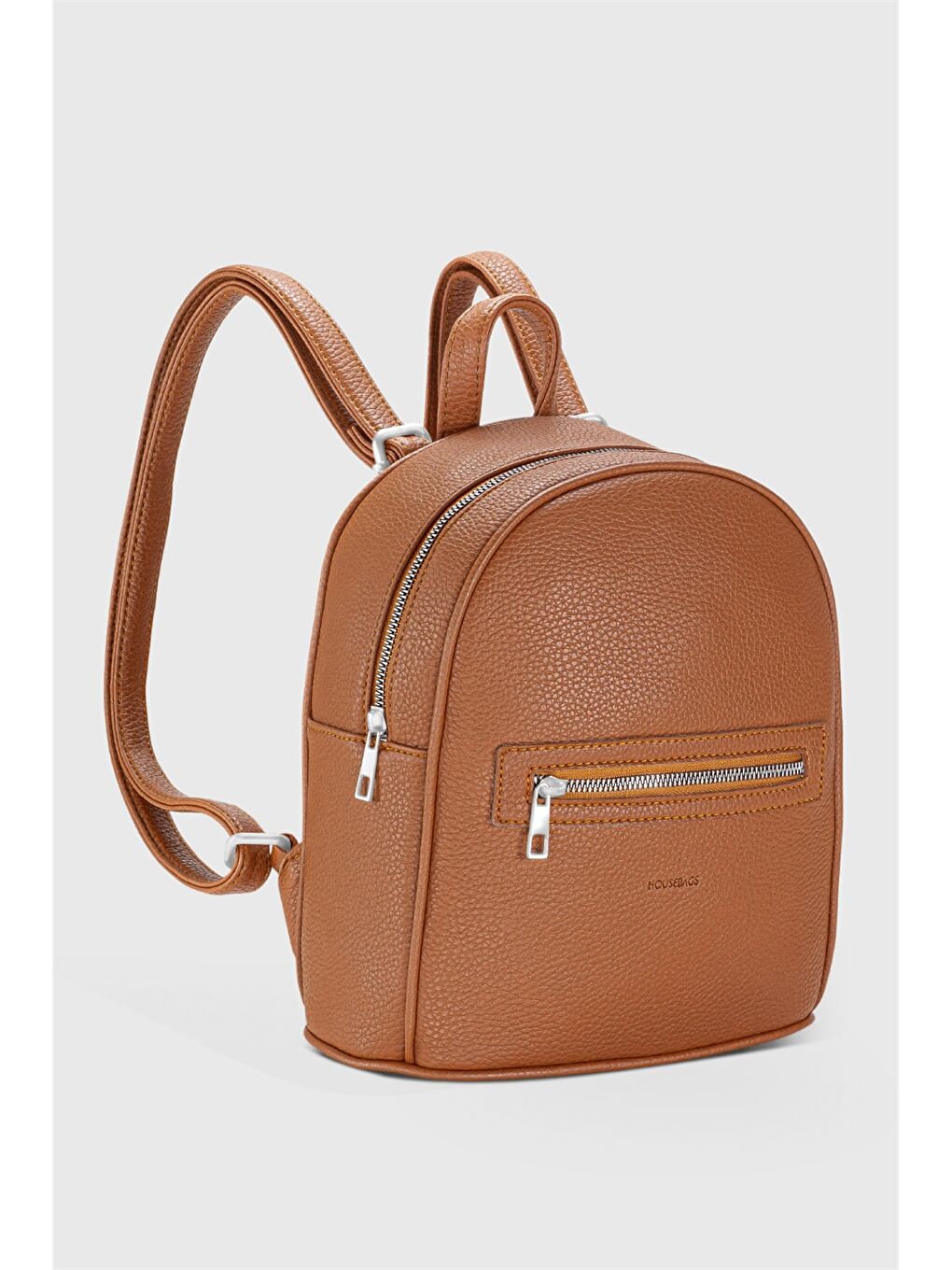 Kahverengi Deri Görünümlü Kadın Sırt Çantası-2