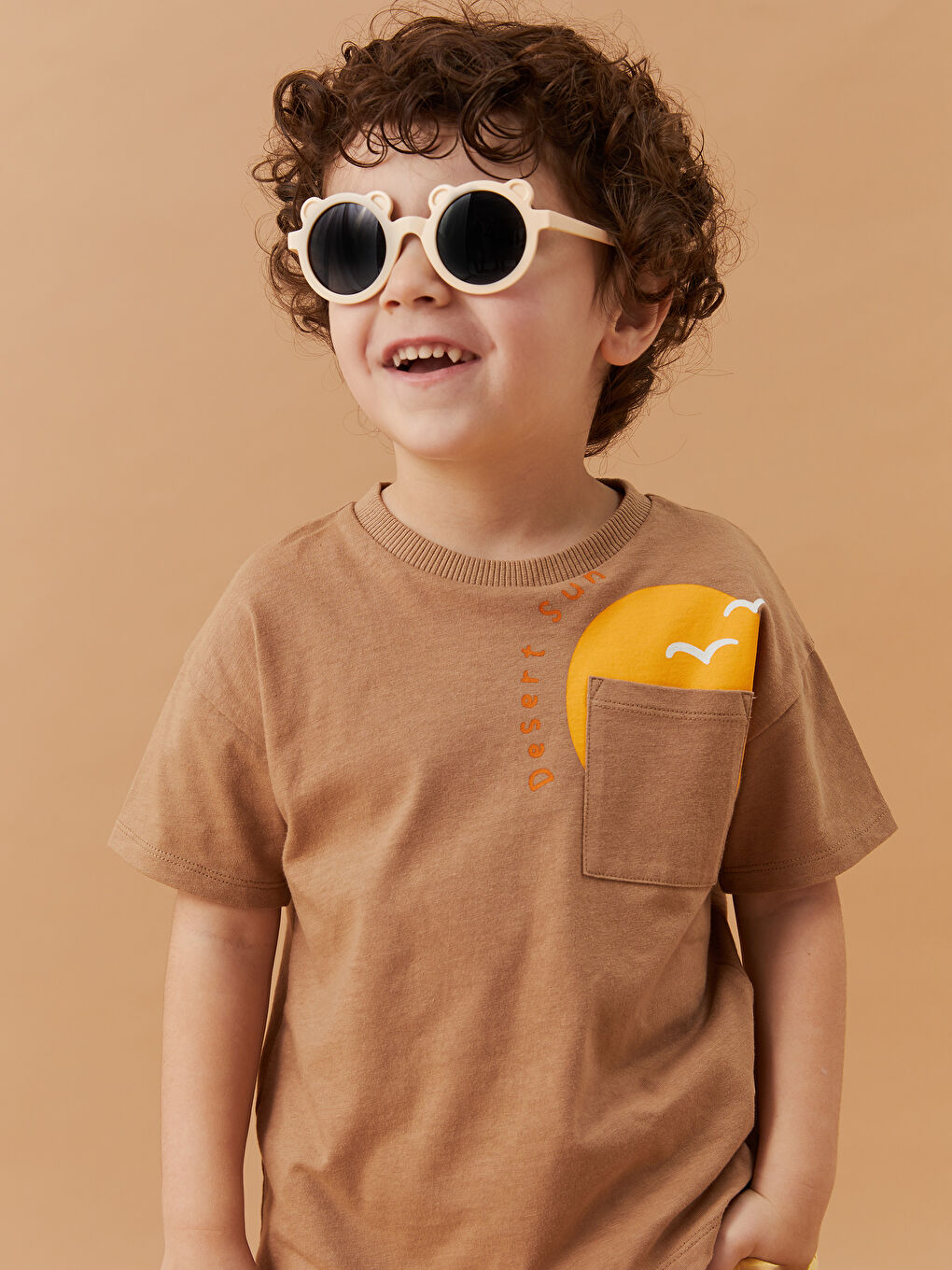 Tricou cu Mânecă Scurtă Imprimat și Pantaloni Scurți pentru Bebeluși Băieți Set 2 Piese-1