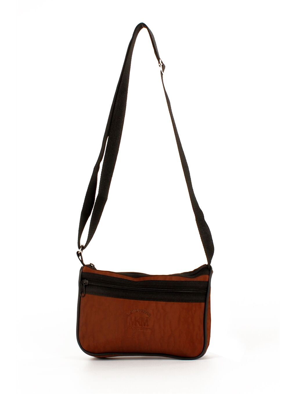 Kahverengi Kendinden Desenli Kadın Omuz Çantası-2