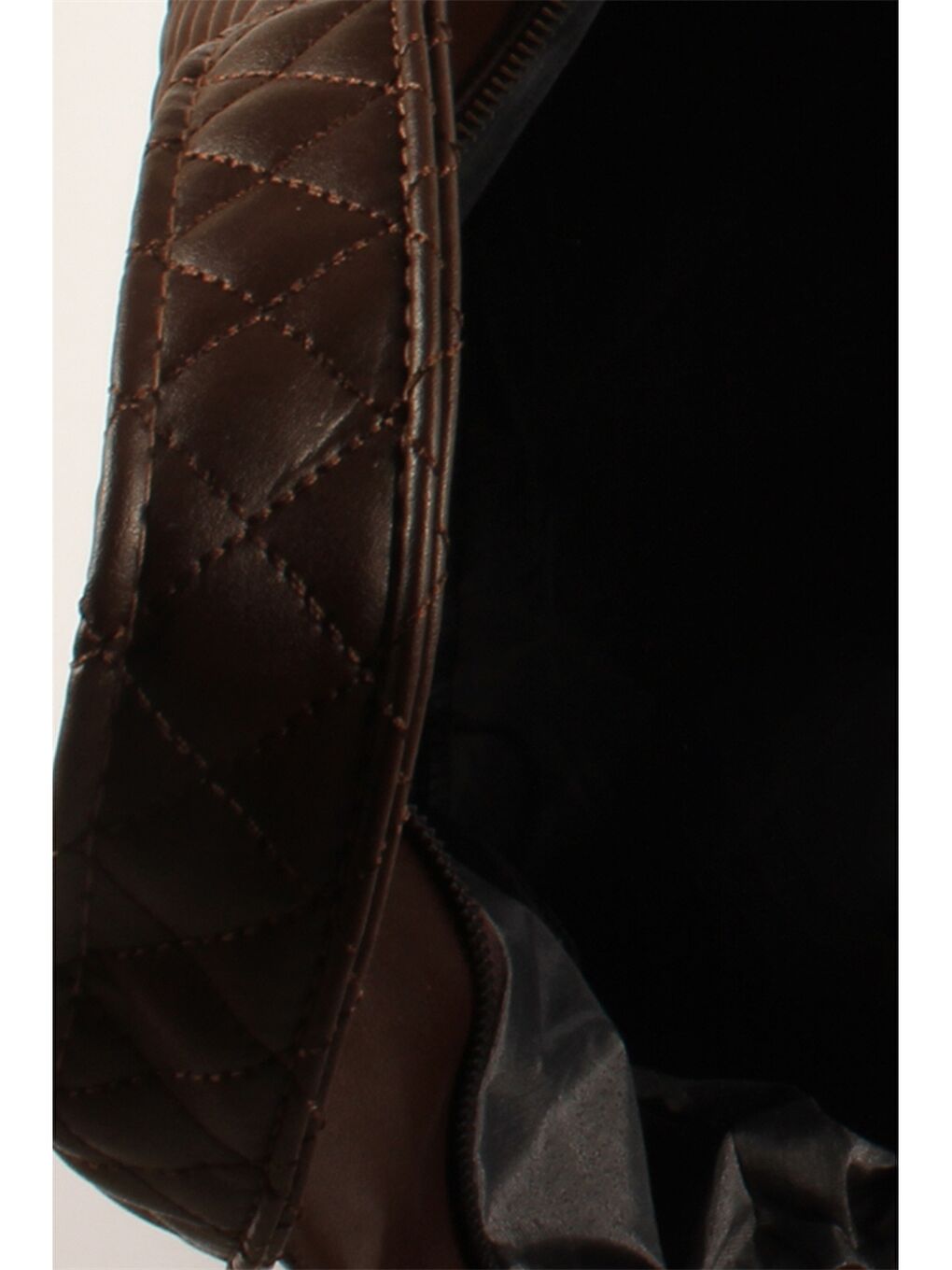 Kahverengi Deri Görünümlü Kadın El Çantası-3