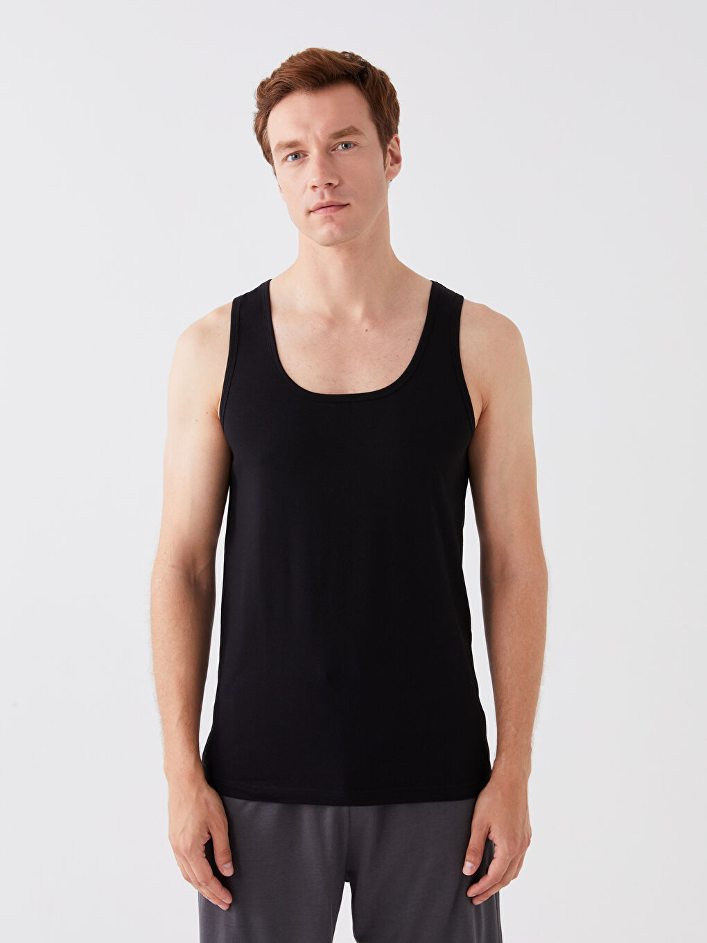Crew Neck Sleeveless Cotton Men's Vest