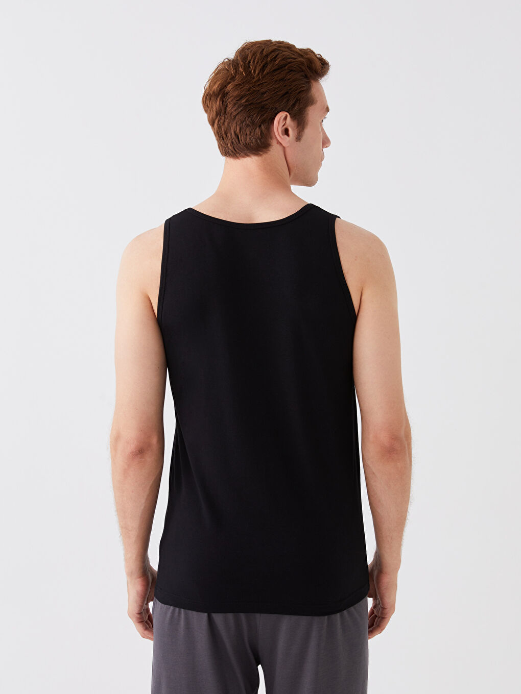 Crew Neck Sleeveless Cotton Men's Vest-4