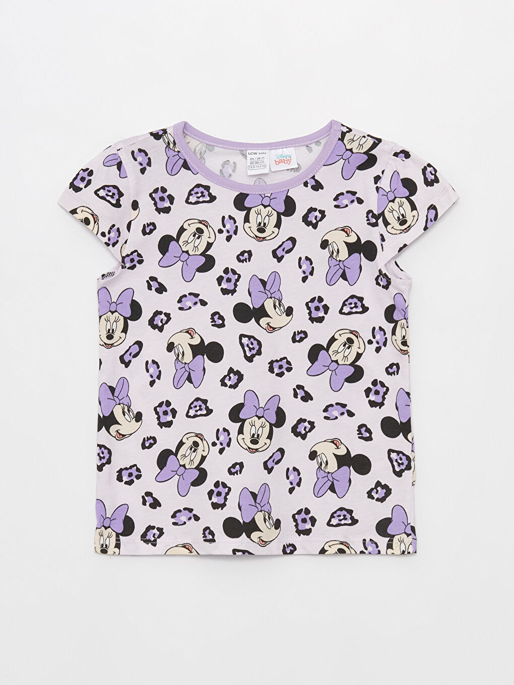 طقم بيجامة بناتي رضع بطبعة ميني ماوس-1