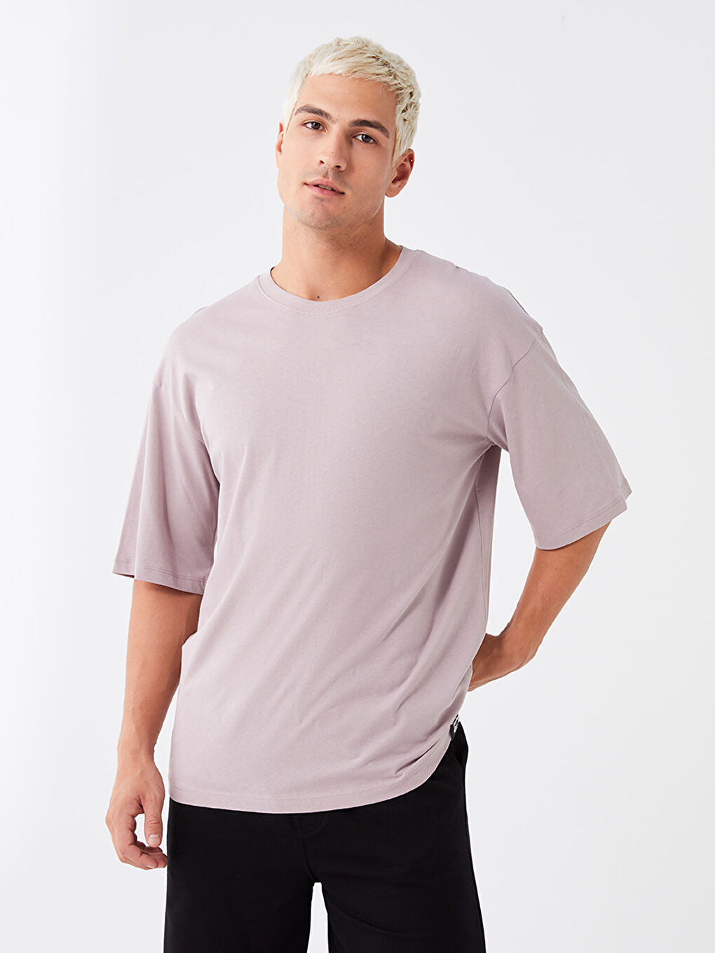 Crew Neck Short Sleeve Men's T-Shirt-1